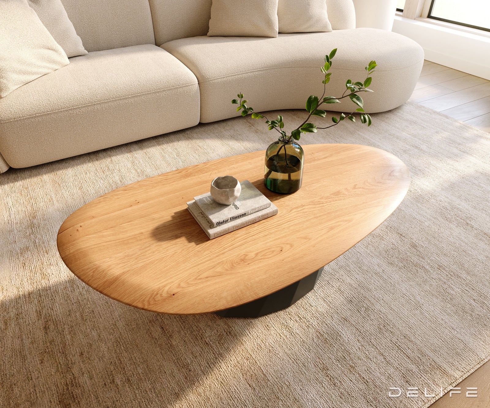 Klub stolić Edge 140x75cm, Materijal: Hrast