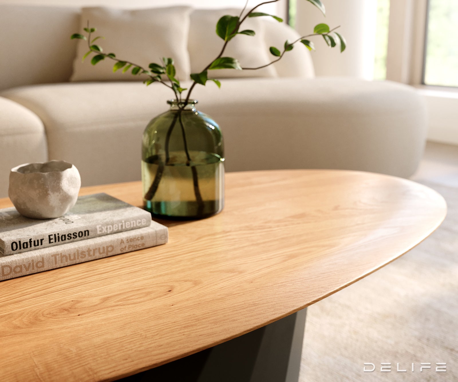 Klub stolić Edge 140x75cm, Materijal: Hrast