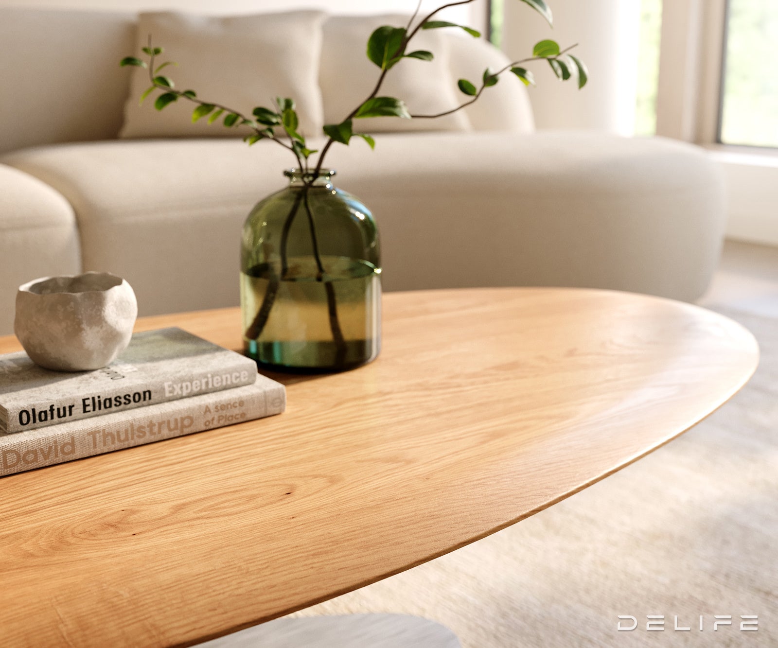 Klub stolić Edge 140x75cm, Materijal: Hrast