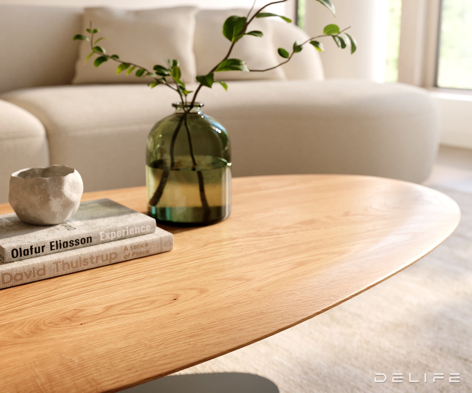 Klub stolić Edge 140x75cm, Materijal: Hrast