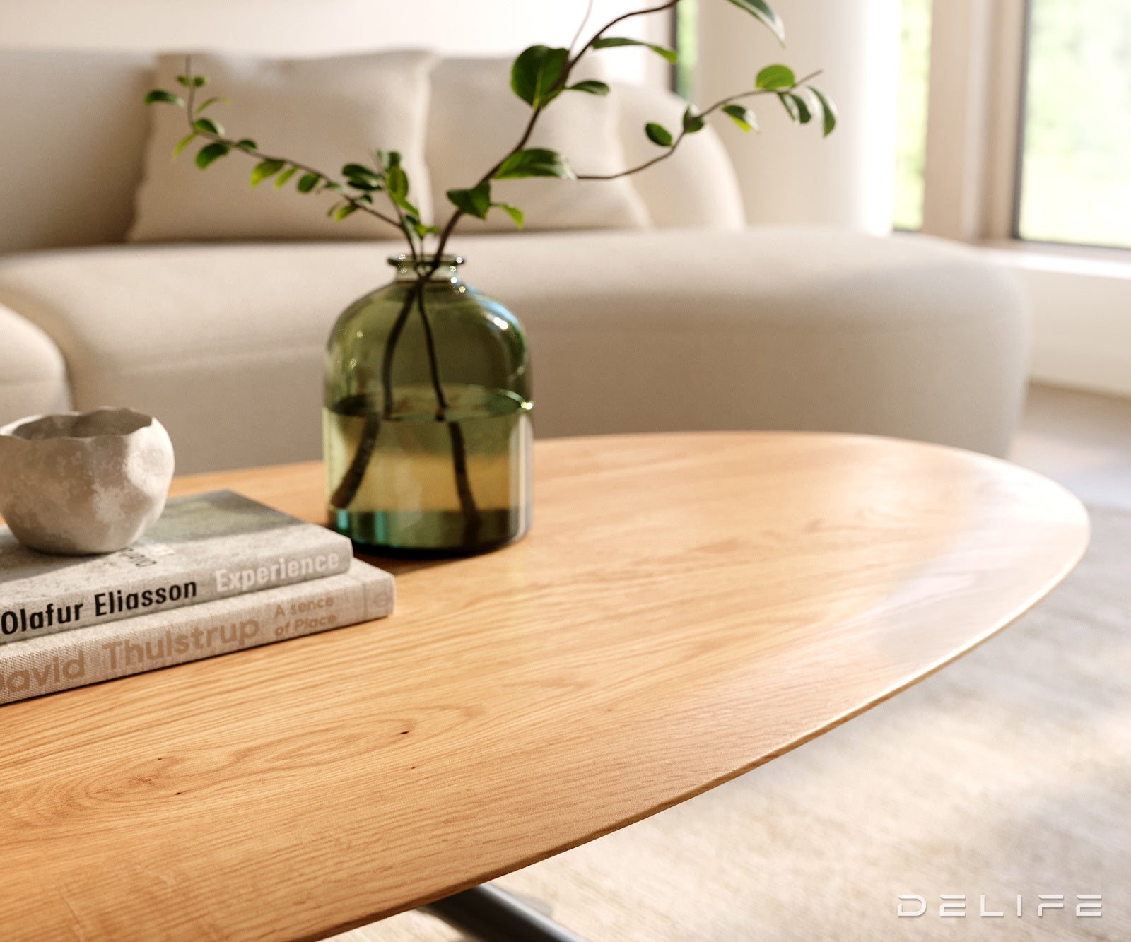 Klub stolić Edge 140x75cm, Materijal: Hrast