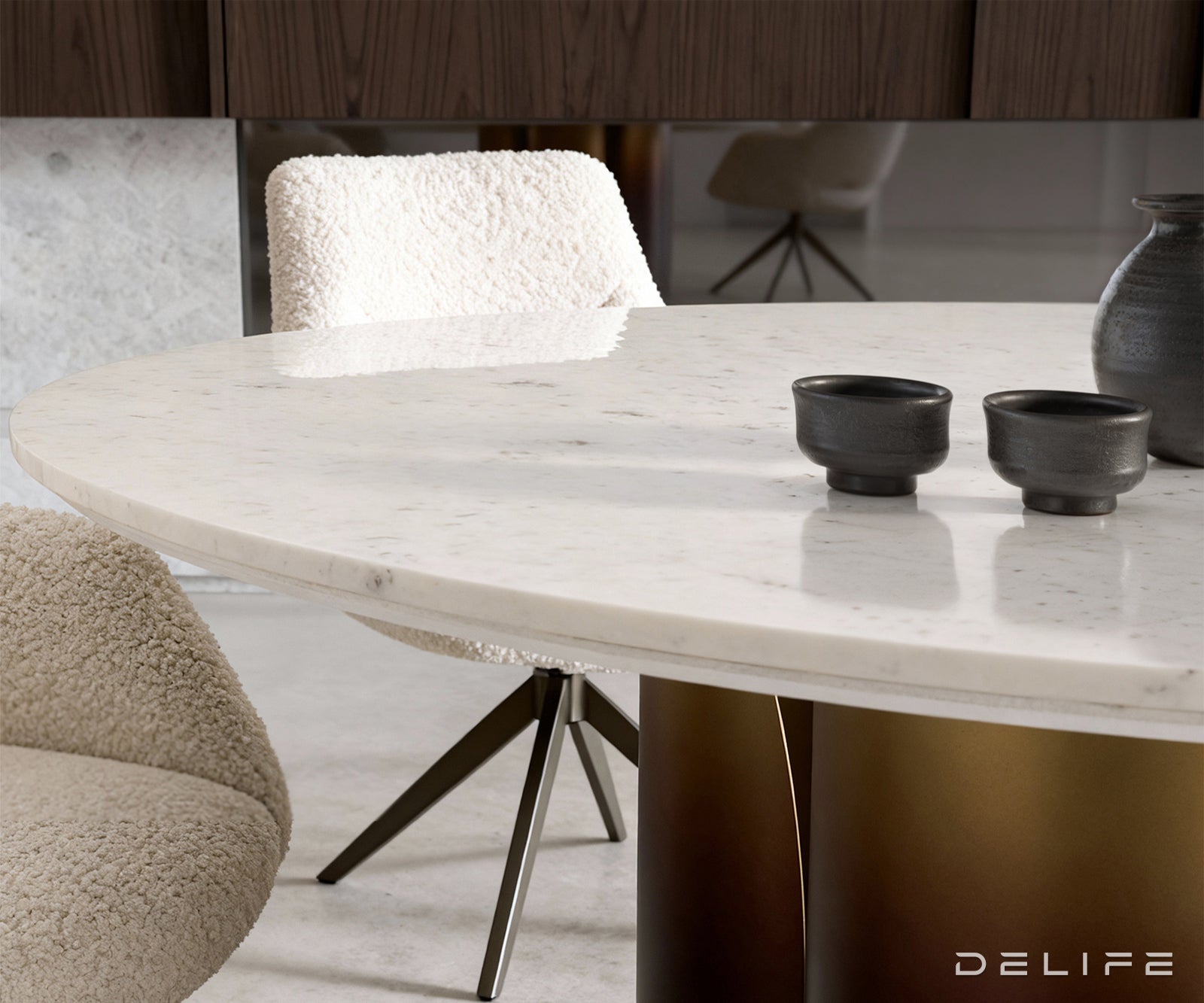 Blagovaonski stol Adenza 140x140cm, Materijal: Bagrem