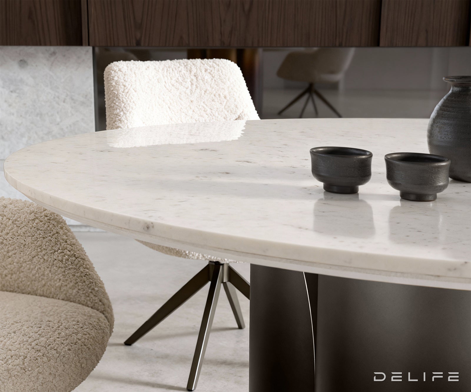 Blagovaonski stol Adenza 140x140cm, Materijal: Bagrem