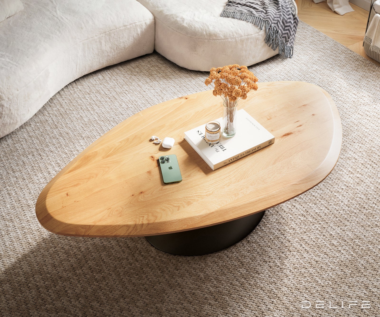 Klub stolić Edge 140x76cm, Materijal: Bagrem