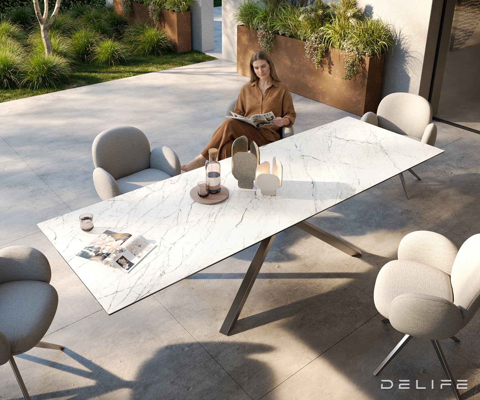 Outdoor stol Edge 300x100cm, Materijal: Keramika Statuarietto