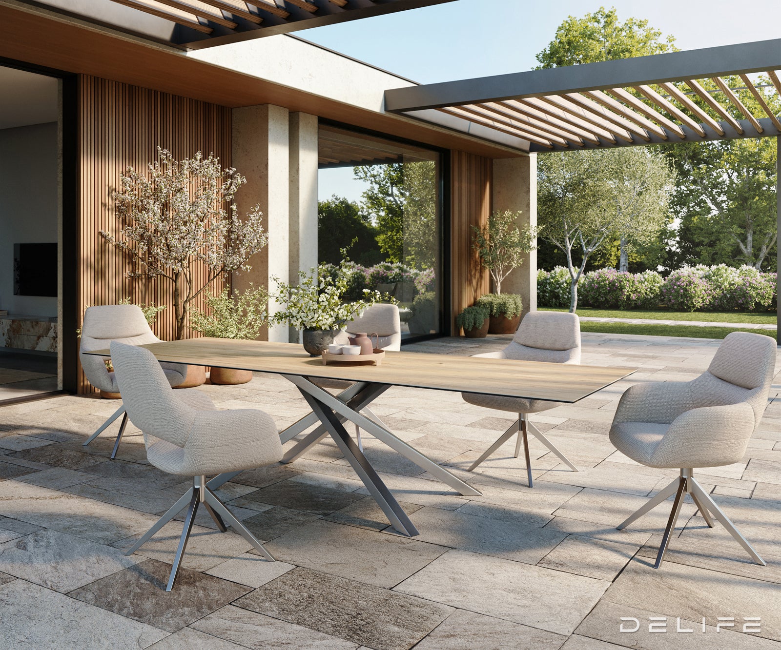 Outdoor stol Edge 300x100cm, Materijal: Keramika Sabbia