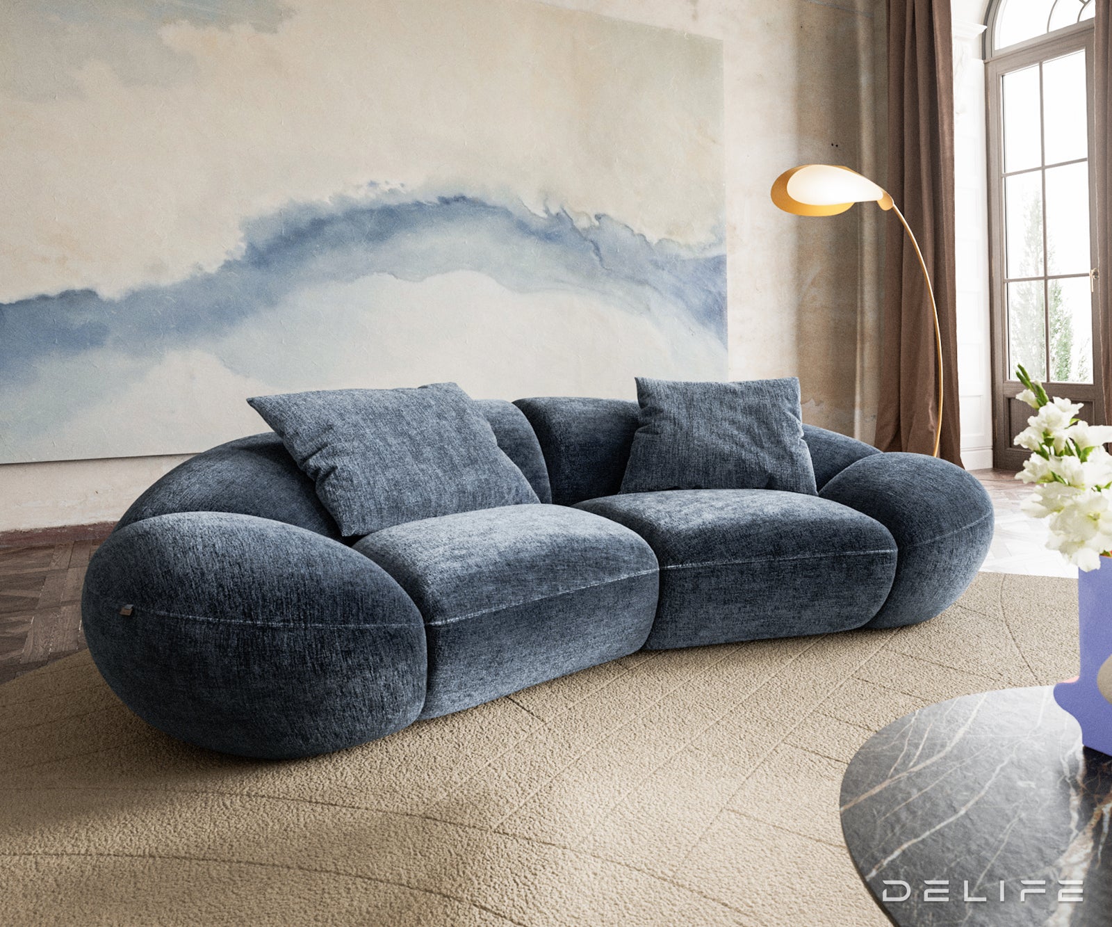 Sofa Lunna 280x170cm, Materijal: Boucle