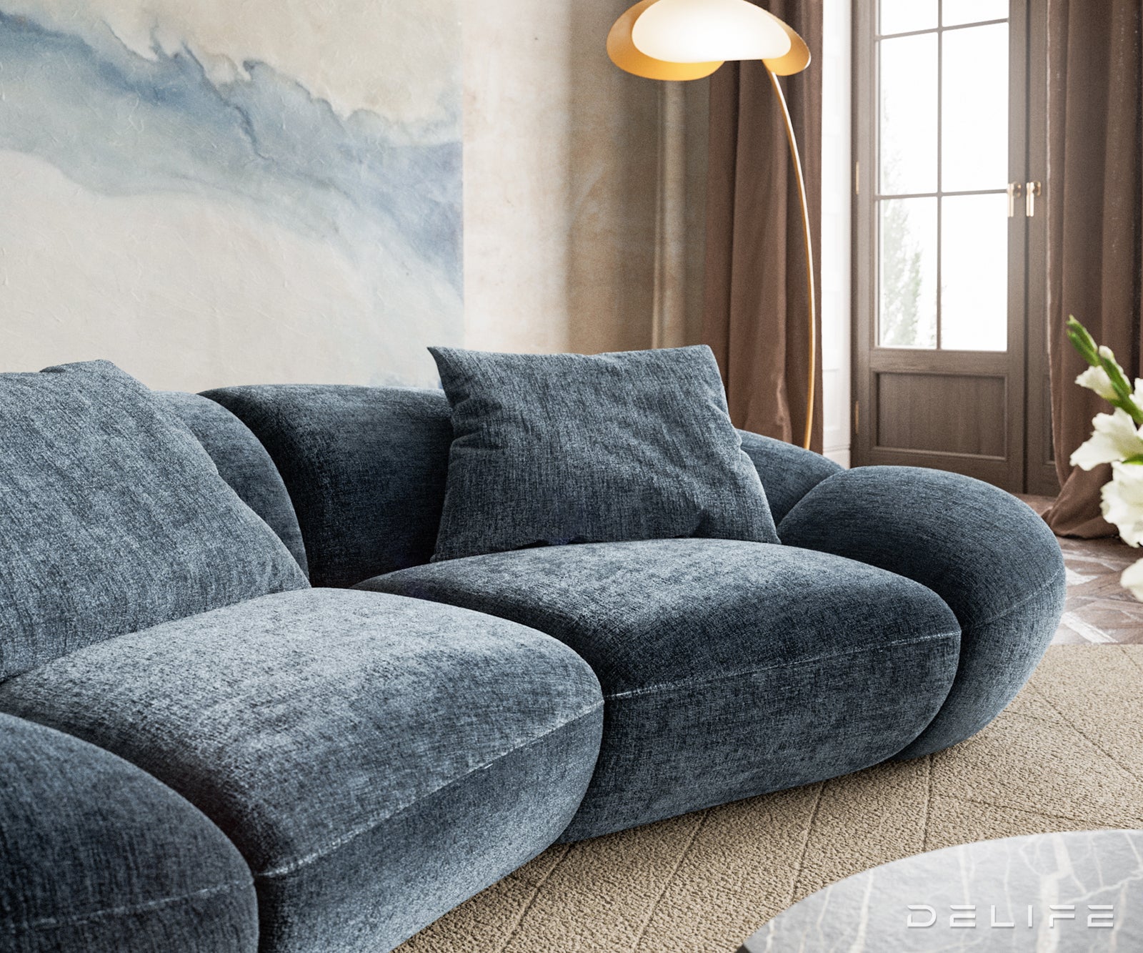 Sofa Lunna 280x170cm, Materijal: Boucle