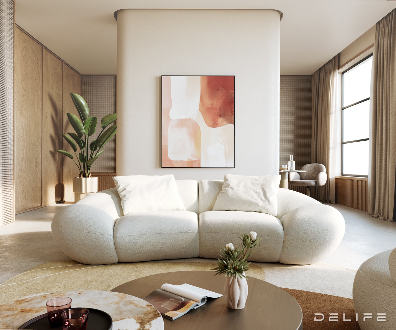 Sofa Lunna 280x170cm, Materijal: Boucle