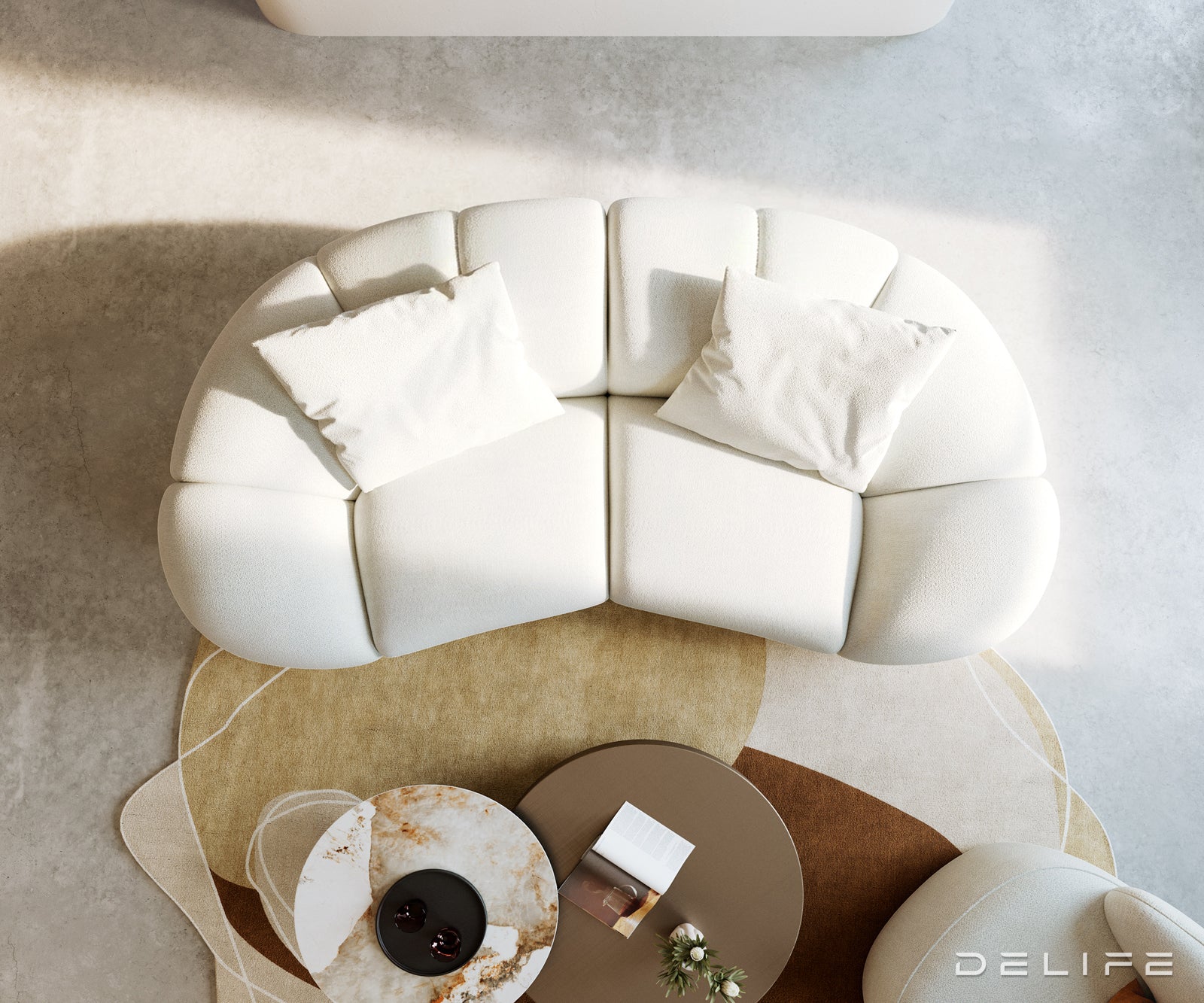 Sofa Lunna 280x170cm, Materijal: Boucle