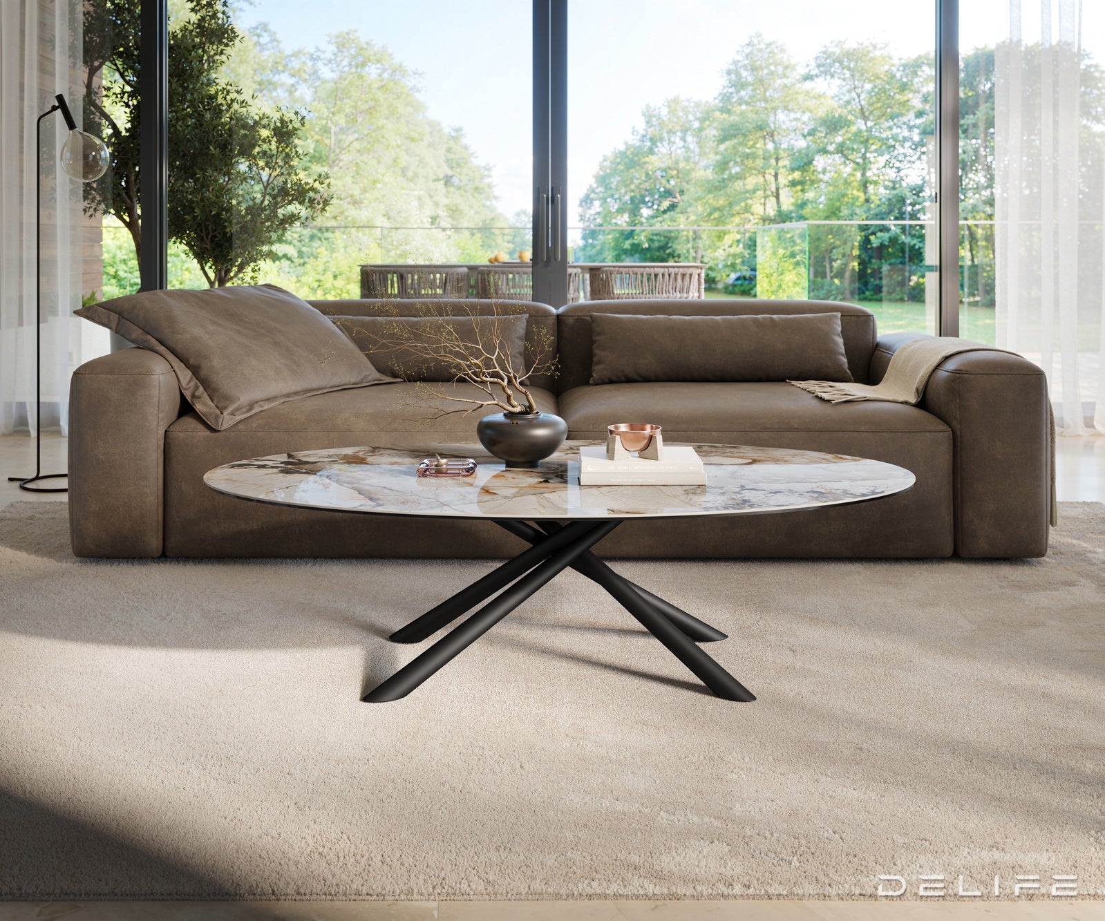 Klub stolić Edge 140x80cm, Materijal: Keramika Patagonia