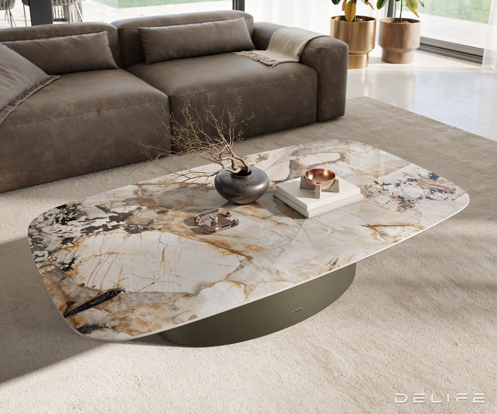 Klub stolić Edge 140x80cm, Materijal: Keramika Patagonia