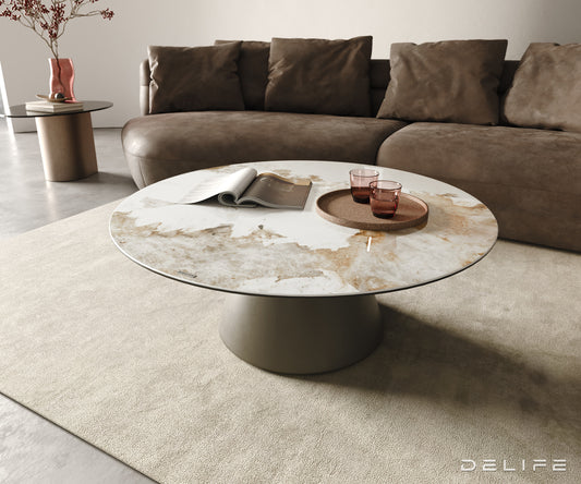 Klub stolić Edge 100x100cm, Materijal: Keramika Minas Melange