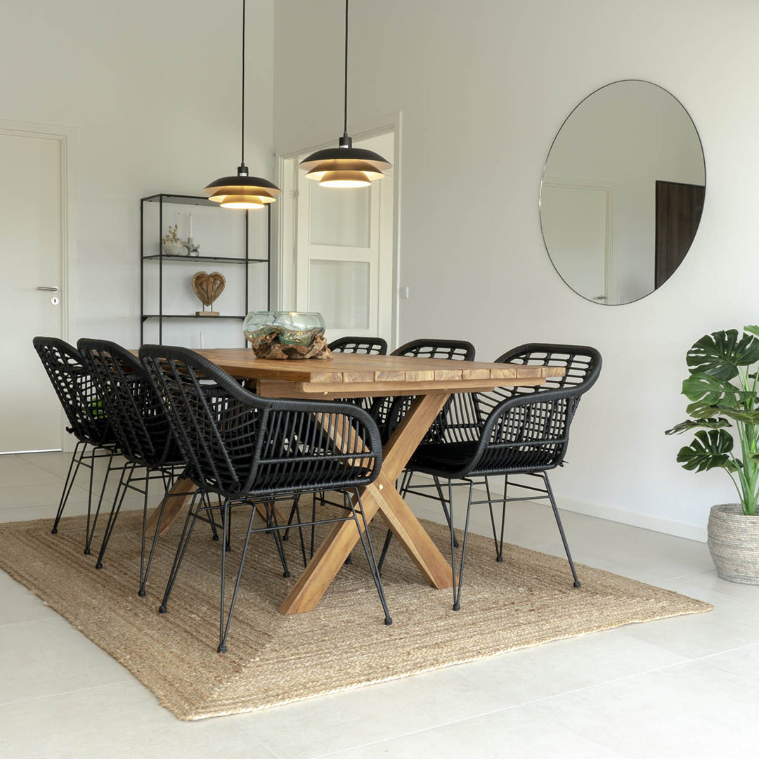 Blagovaonska stolica Trieste, Materijal: PE Ratan