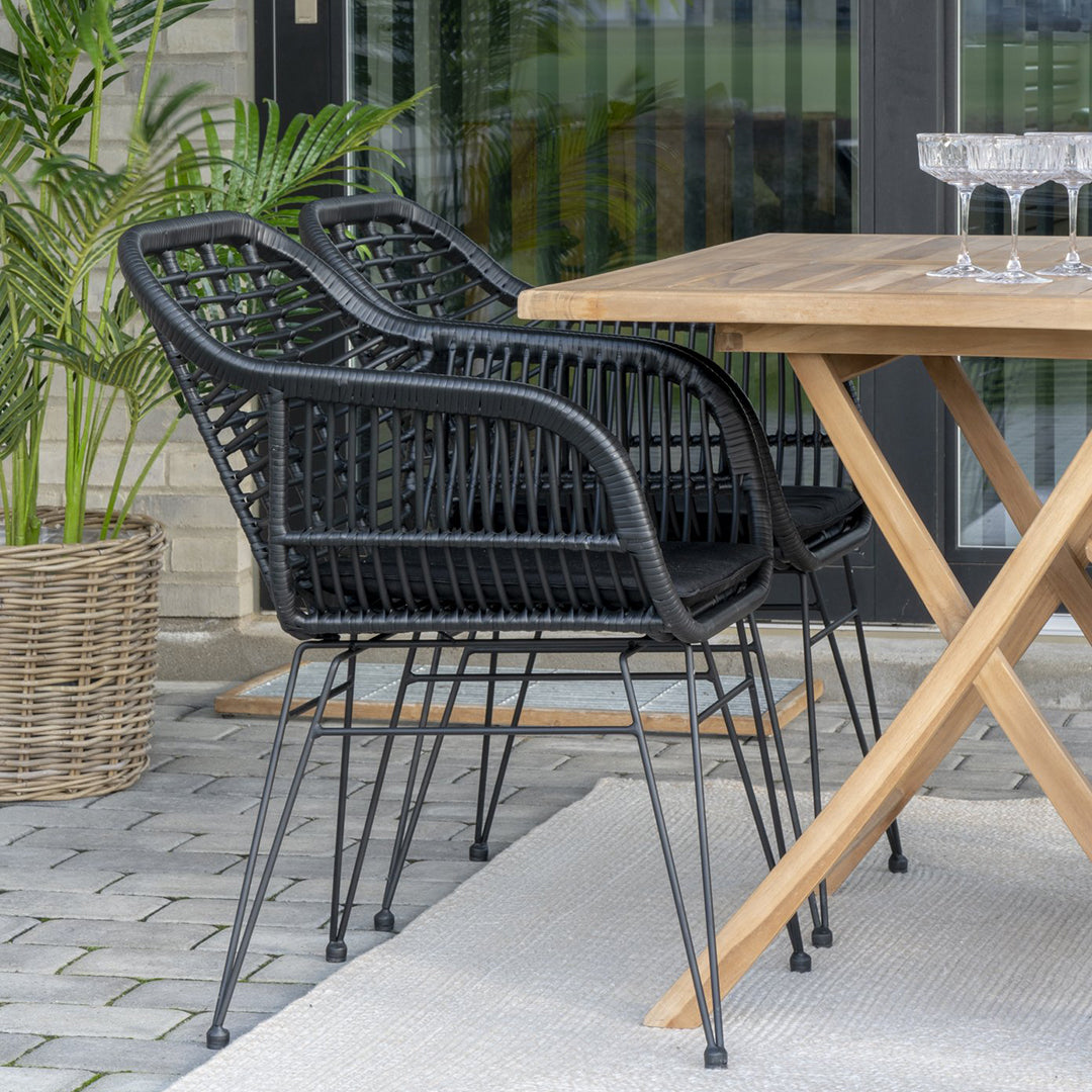 Blagovaonska stolica Trieste, Materijal: PE Ratan