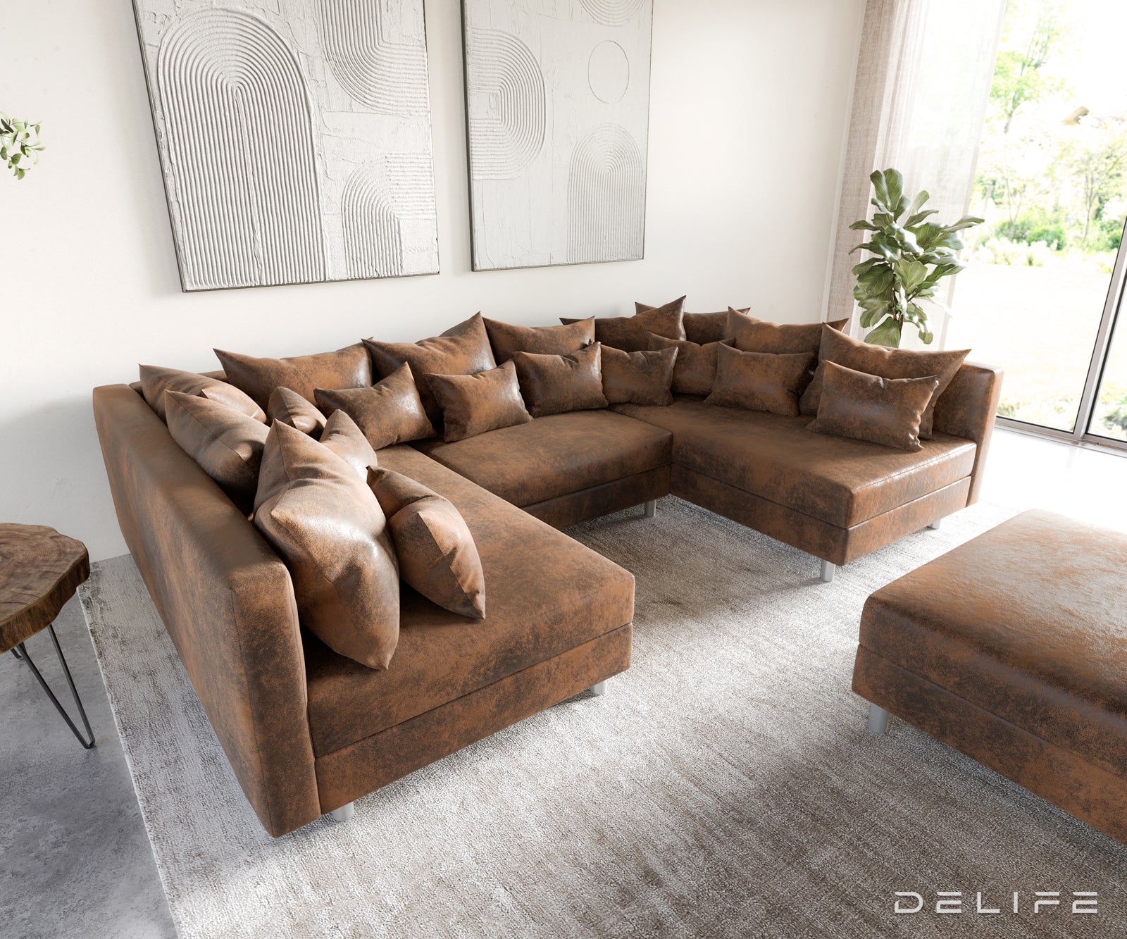 Kutna garnitura Clovis 300x185cm, Materijal: Mikrovelur