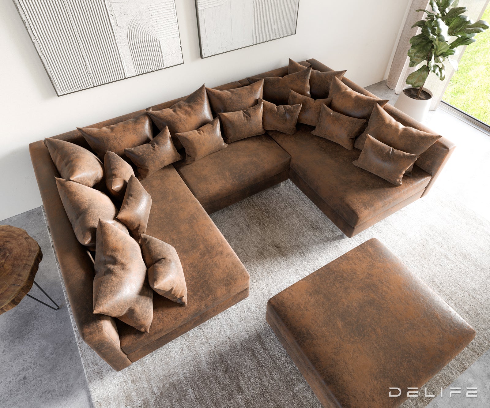 Kutna garnitura Clovis 300x185cm, Materijal: Mikrovelur