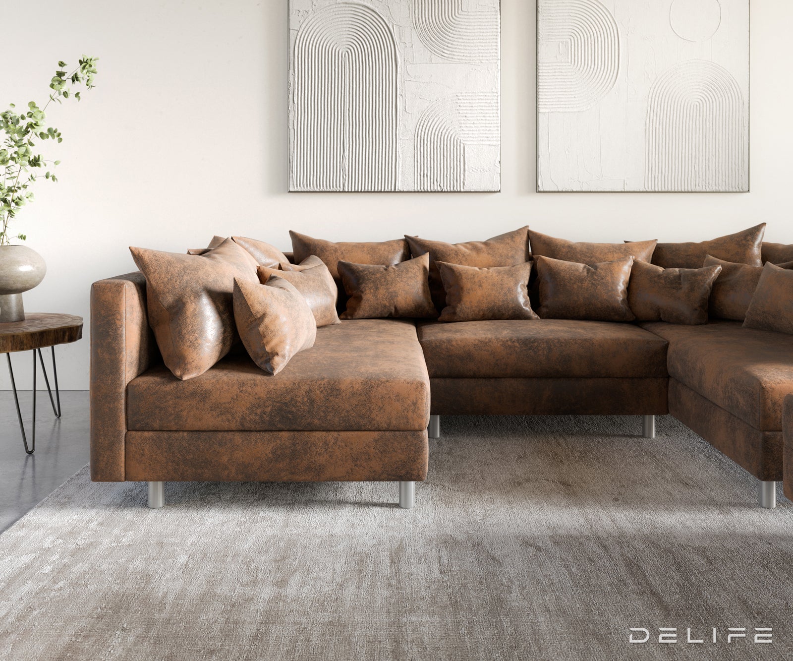 Kutna garnitura Clovis 300x185cm, Materijal: Mikrovelur