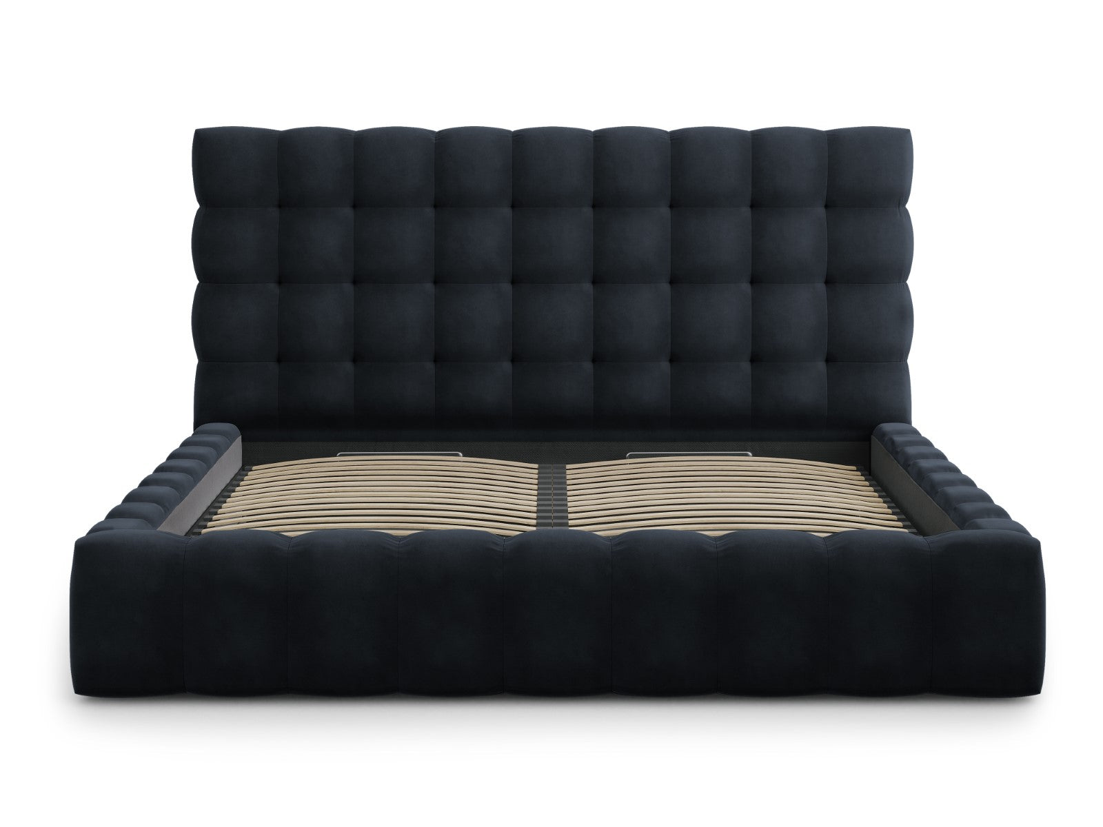 Mamaia okvir kreveta s uzglavljem i sandukom za odlaganje, Materijal: Baršun