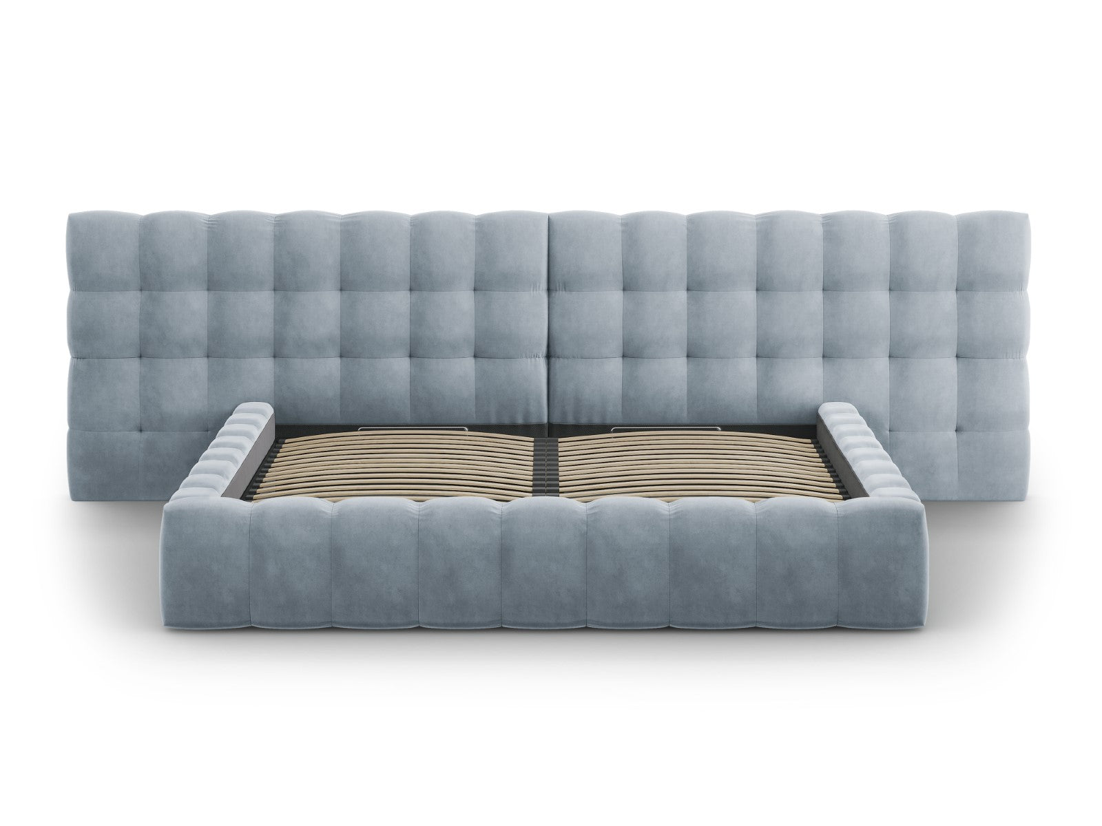 Mamaia okvir kreveta s duplim uzglavljem i spremnikom za odlaganje