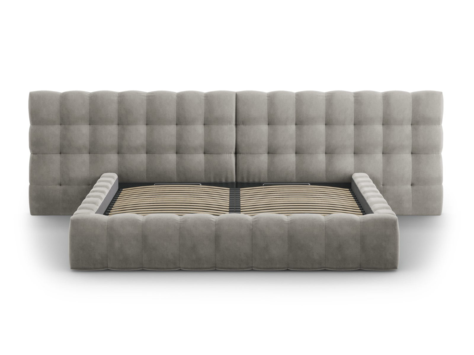 Mamaia okvir kreveta s duplim uzglavljem i spremnikom za odlaganje