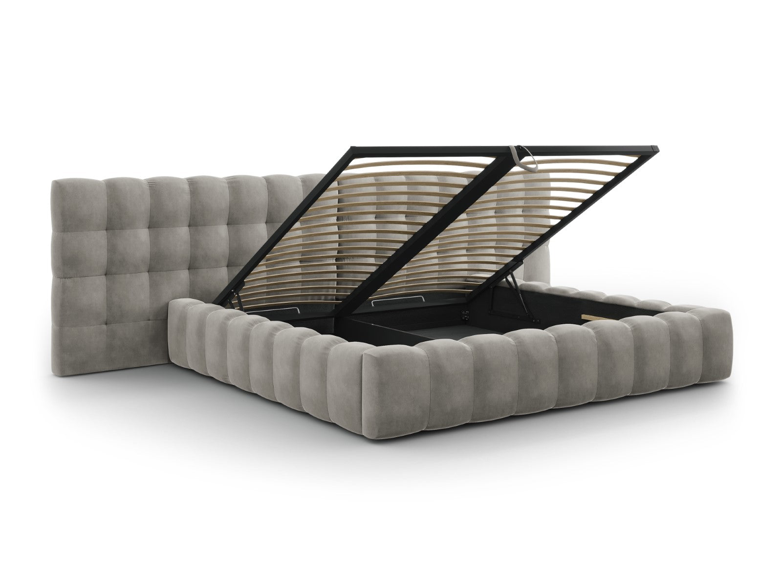 Mamaia okvir kreveta s duplim uzglavljem i spremnikom za odlaganje