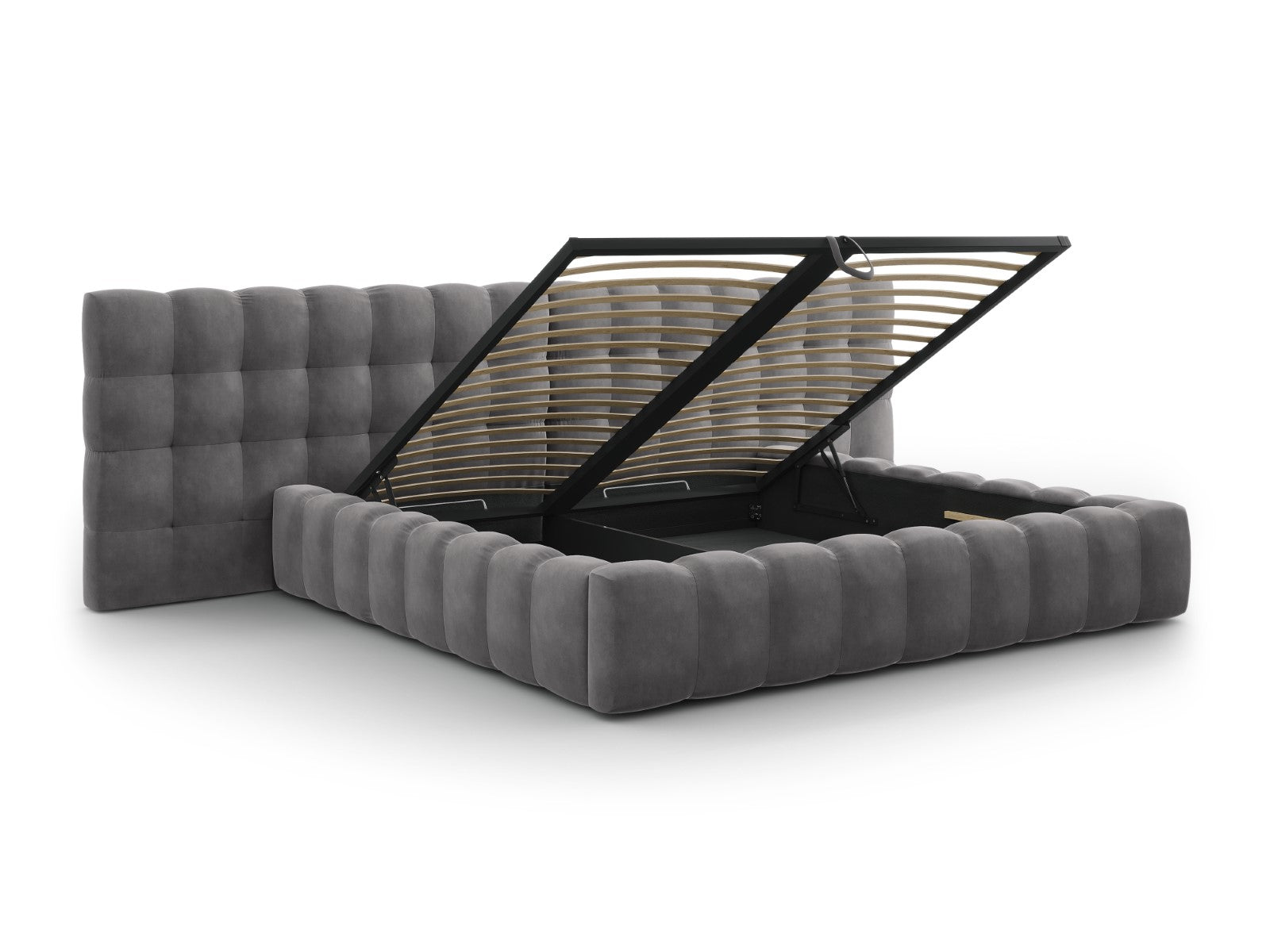 Mamaia okvir kreveta s duplim uzglavljem i spremnikom za odlaganje