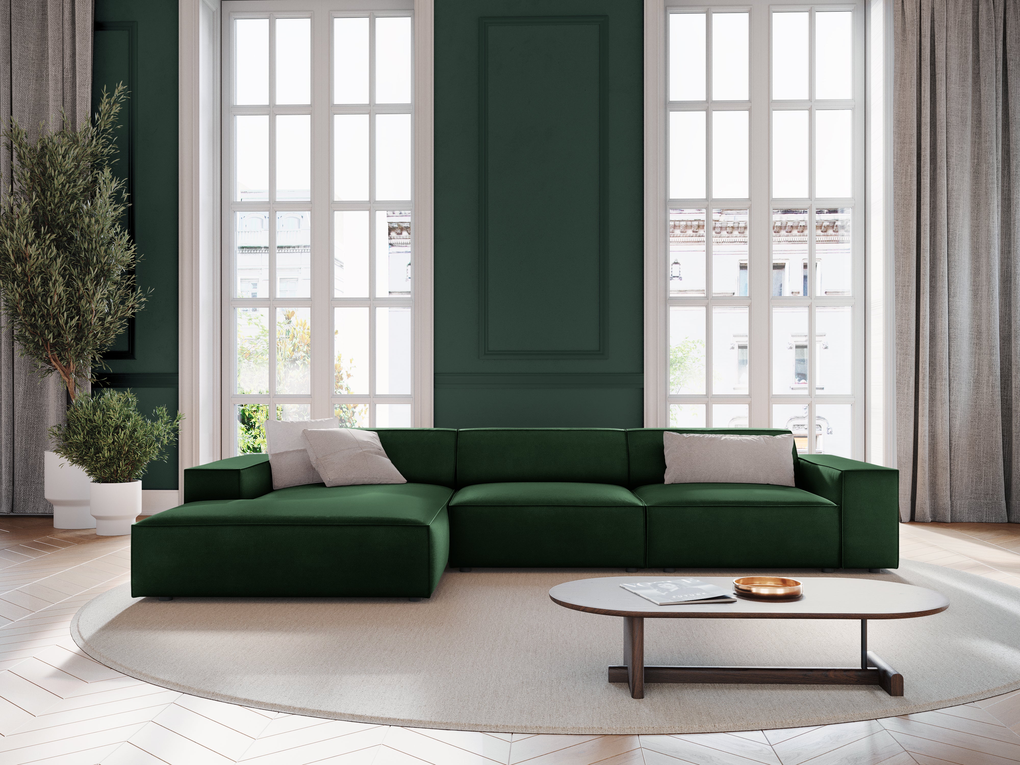 Kutna garnitura Jodie 284x162cm, Materijal: Baršun