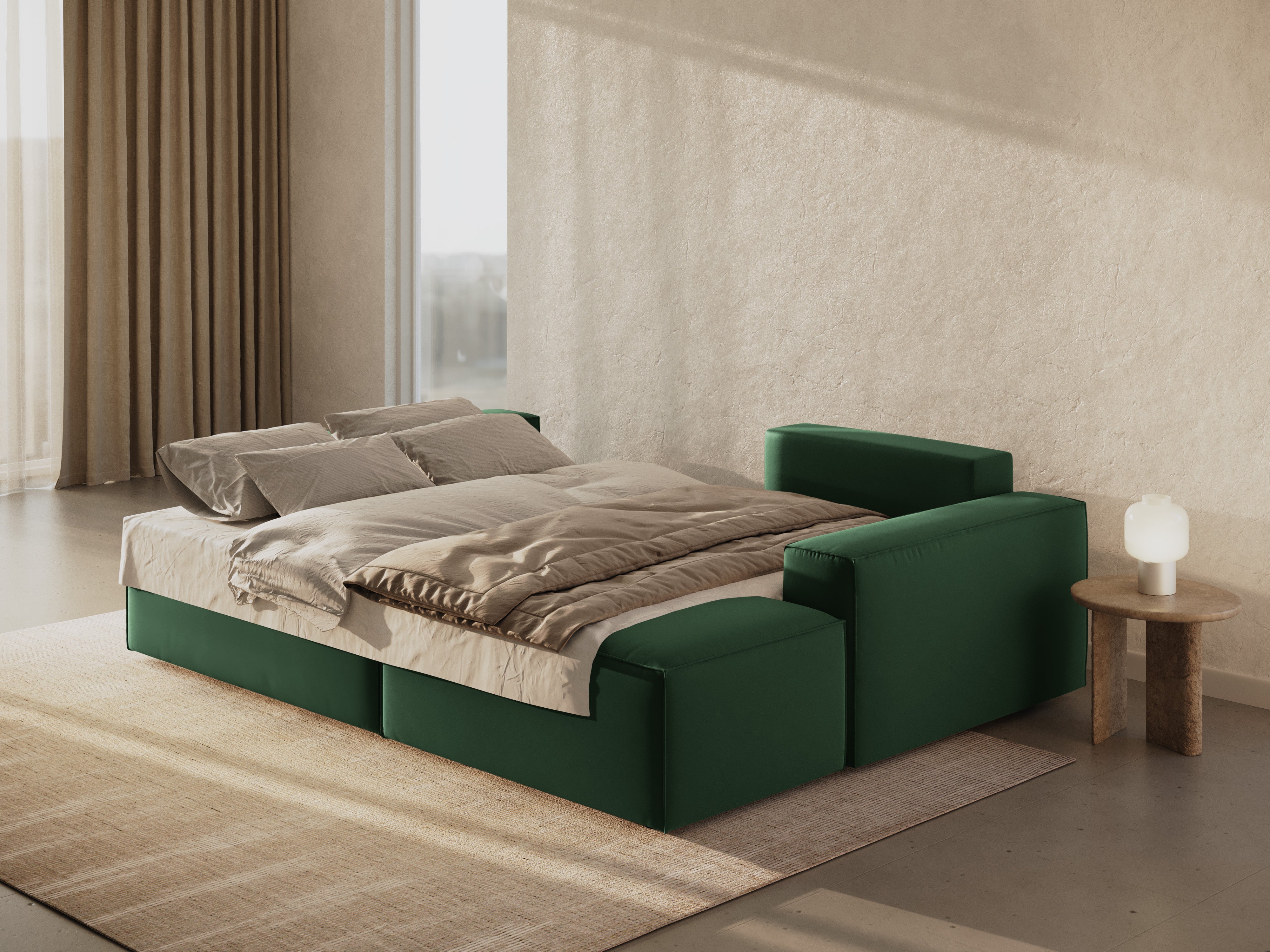 Kutna garnitura Na Razvlačenje Jodie 246x151cm, Materijal: Baršun