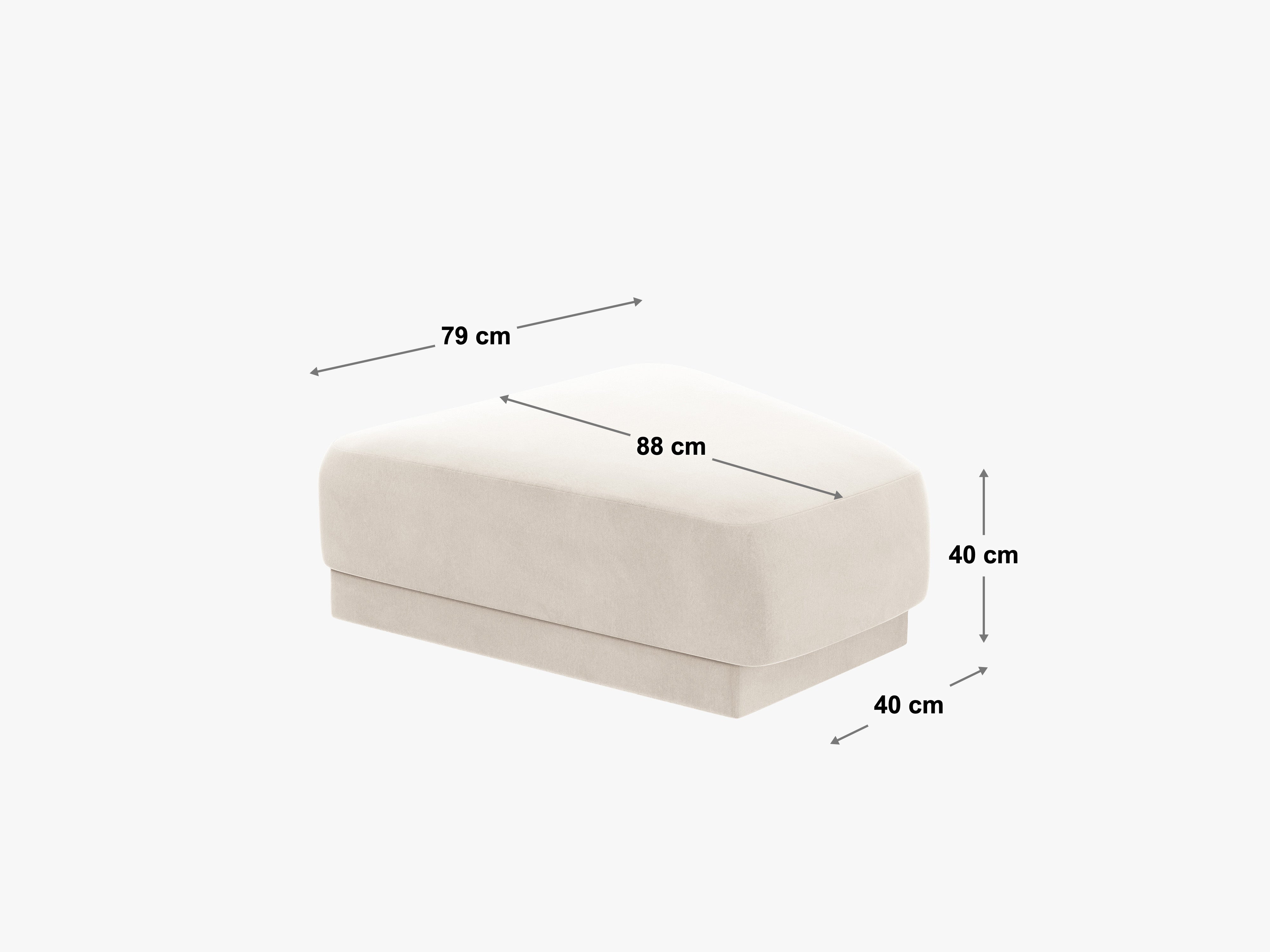 Miley tabure 79x88cm, Materijal: Boucle