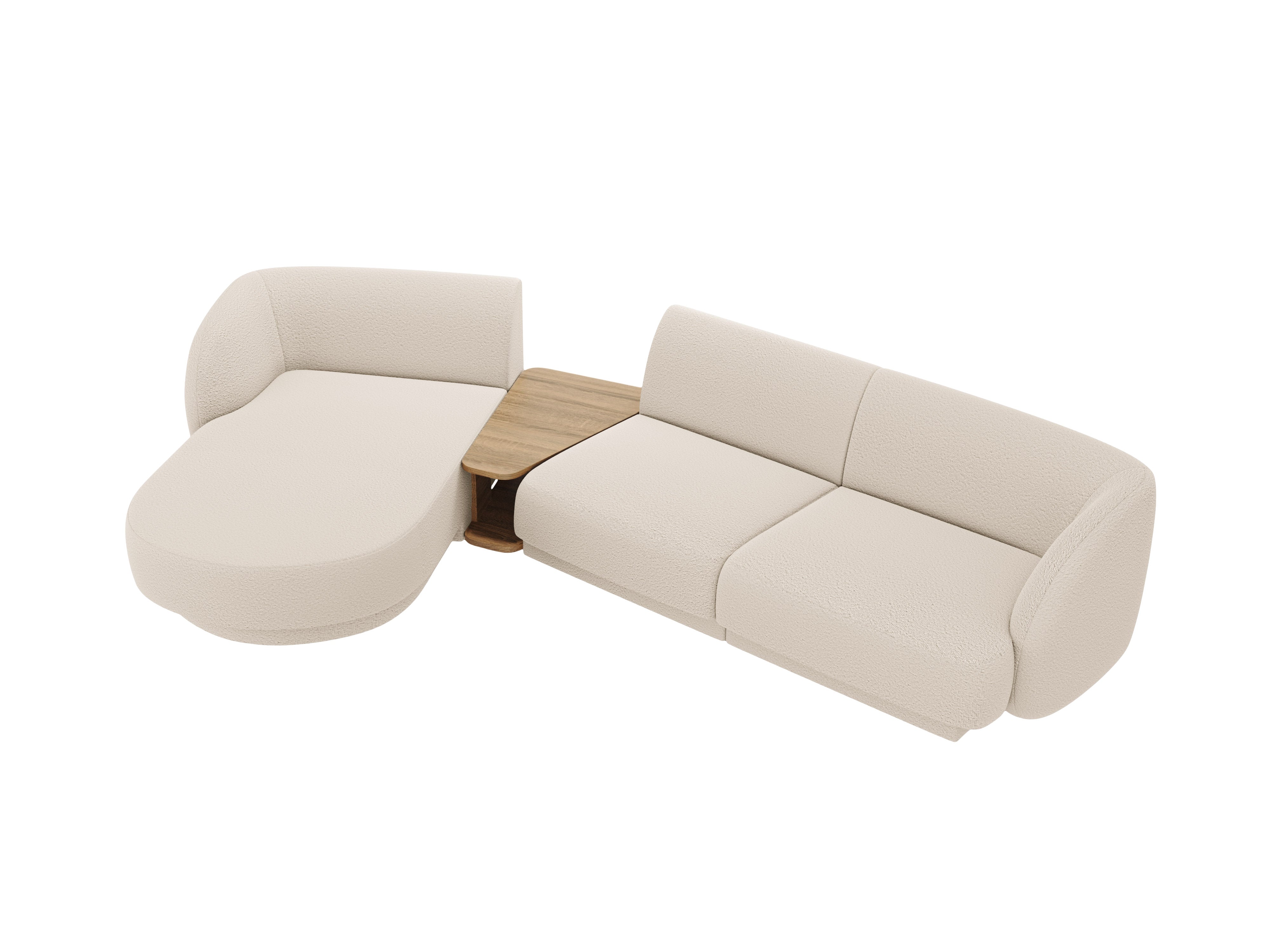 Kutna garnitura Miley 303x178cm, Materijal: Boucle