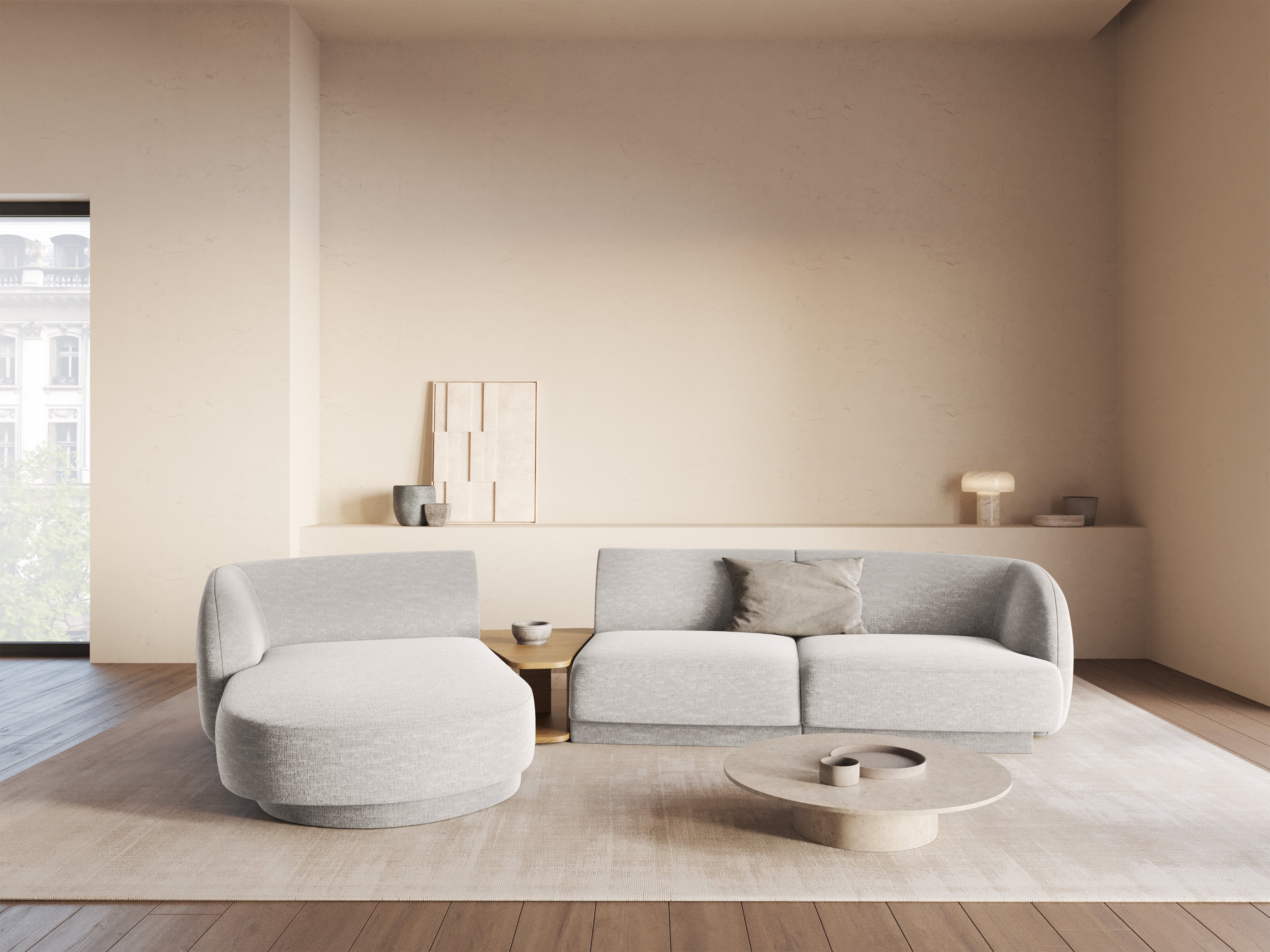 Kutna garnitura Miley 303x178cm, Materijal: Chenille