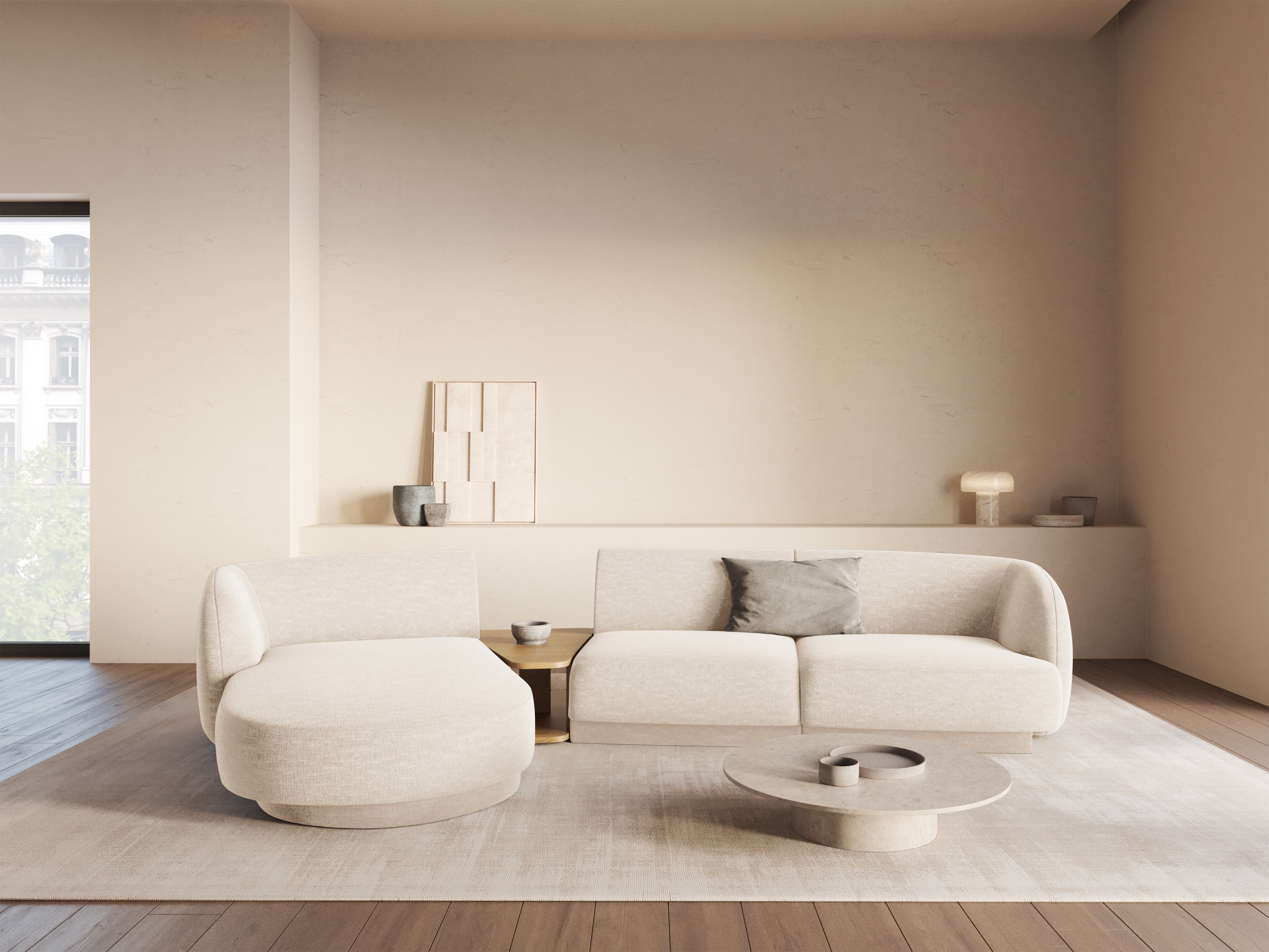 Kutna garnitura Miley 303x178cm, Materijal: Chenille
