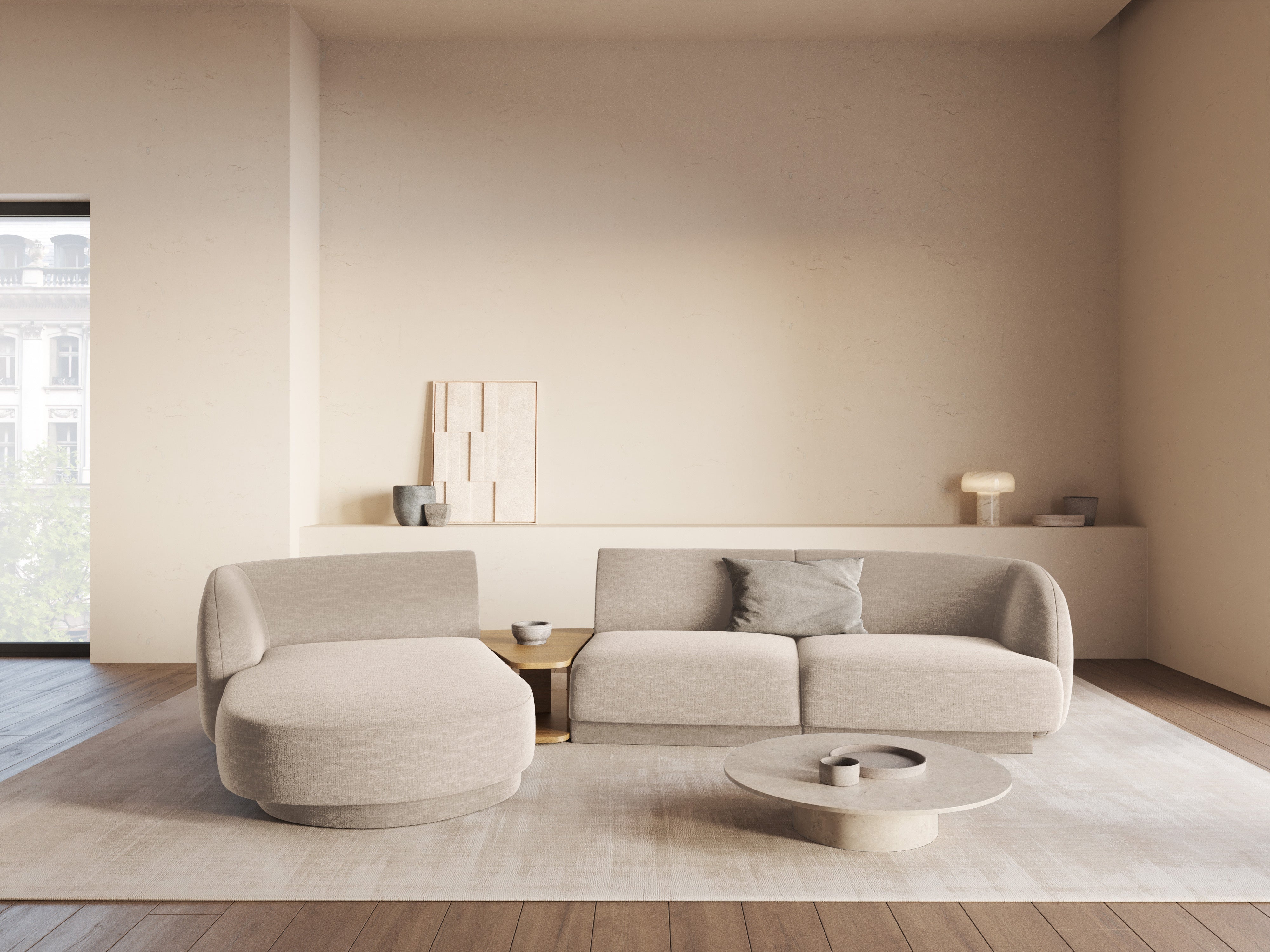 Kutna garnitura Miley 303x178cm, Materijal: Chenille