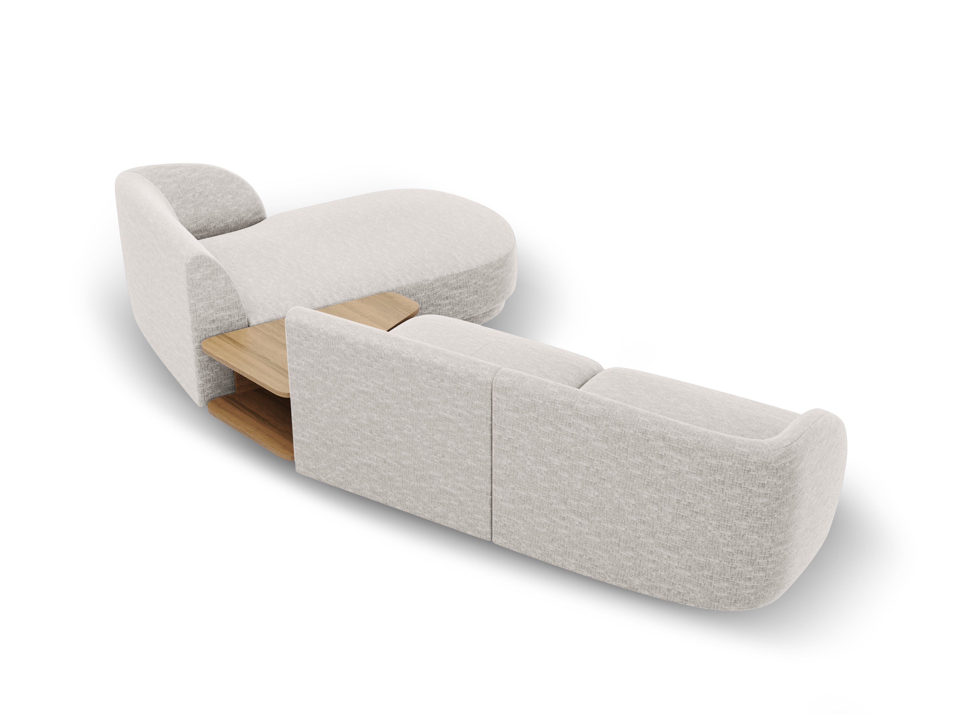 Kutna garnitura Miley 303x178cm, Materijal: Chenille