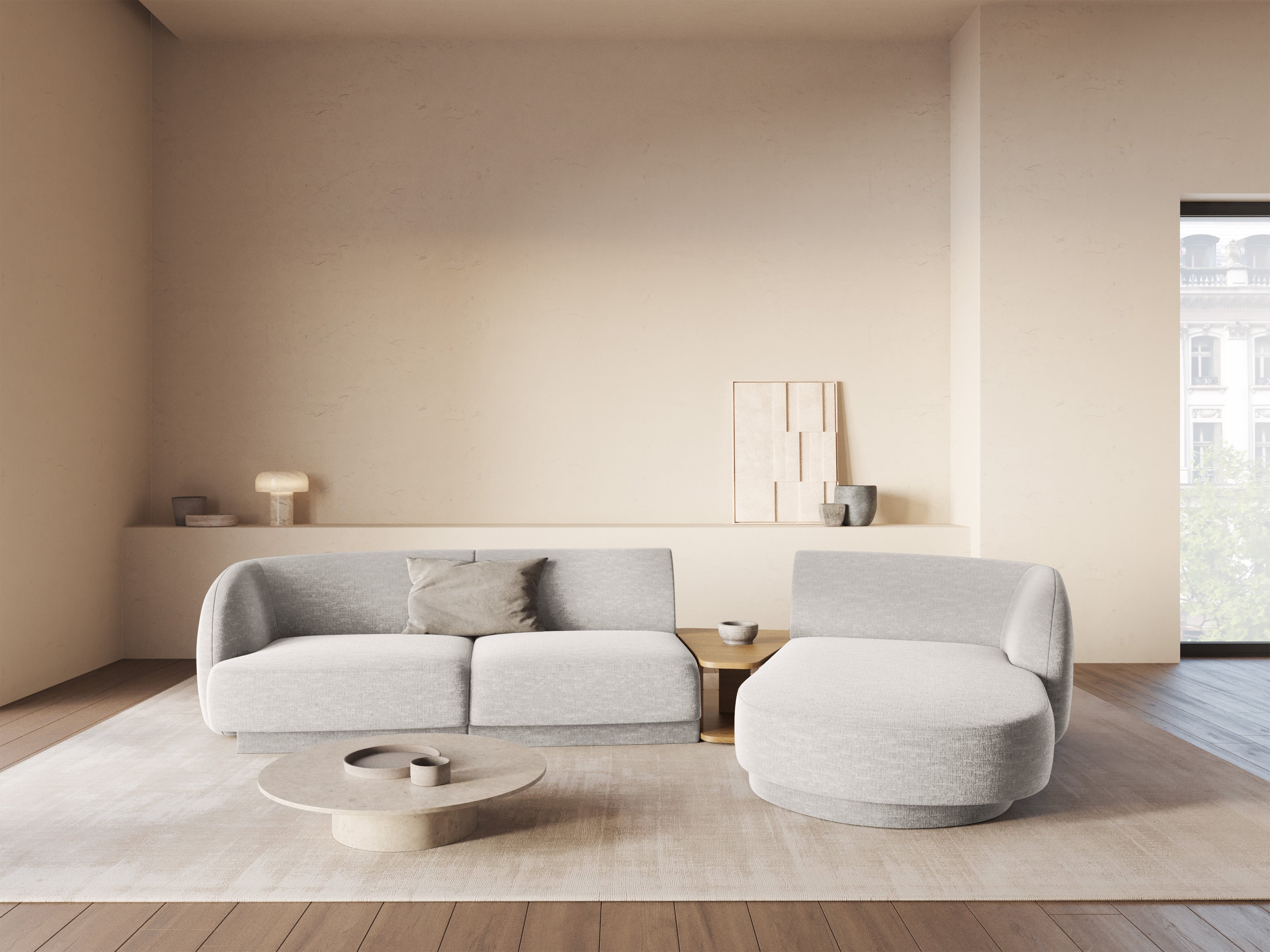 Kutna garnitura Miley 303x178cm, Materijal: Chenille