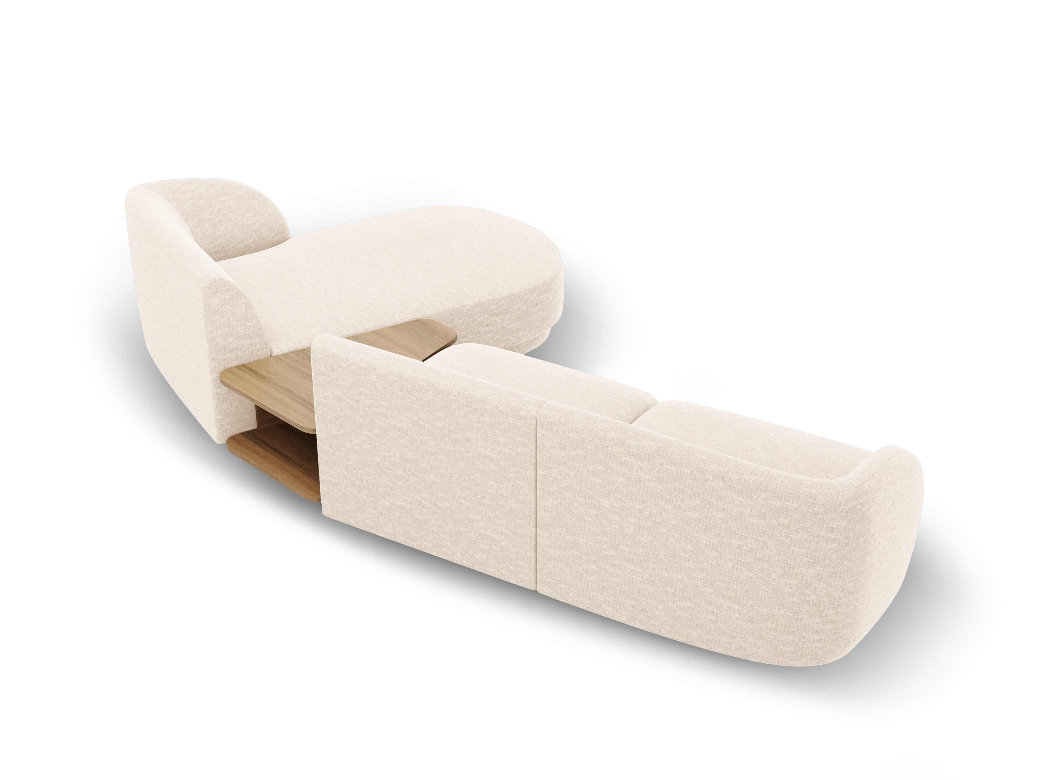 Kutna garnitura Miley 303x178cm, Materijal: Chenille