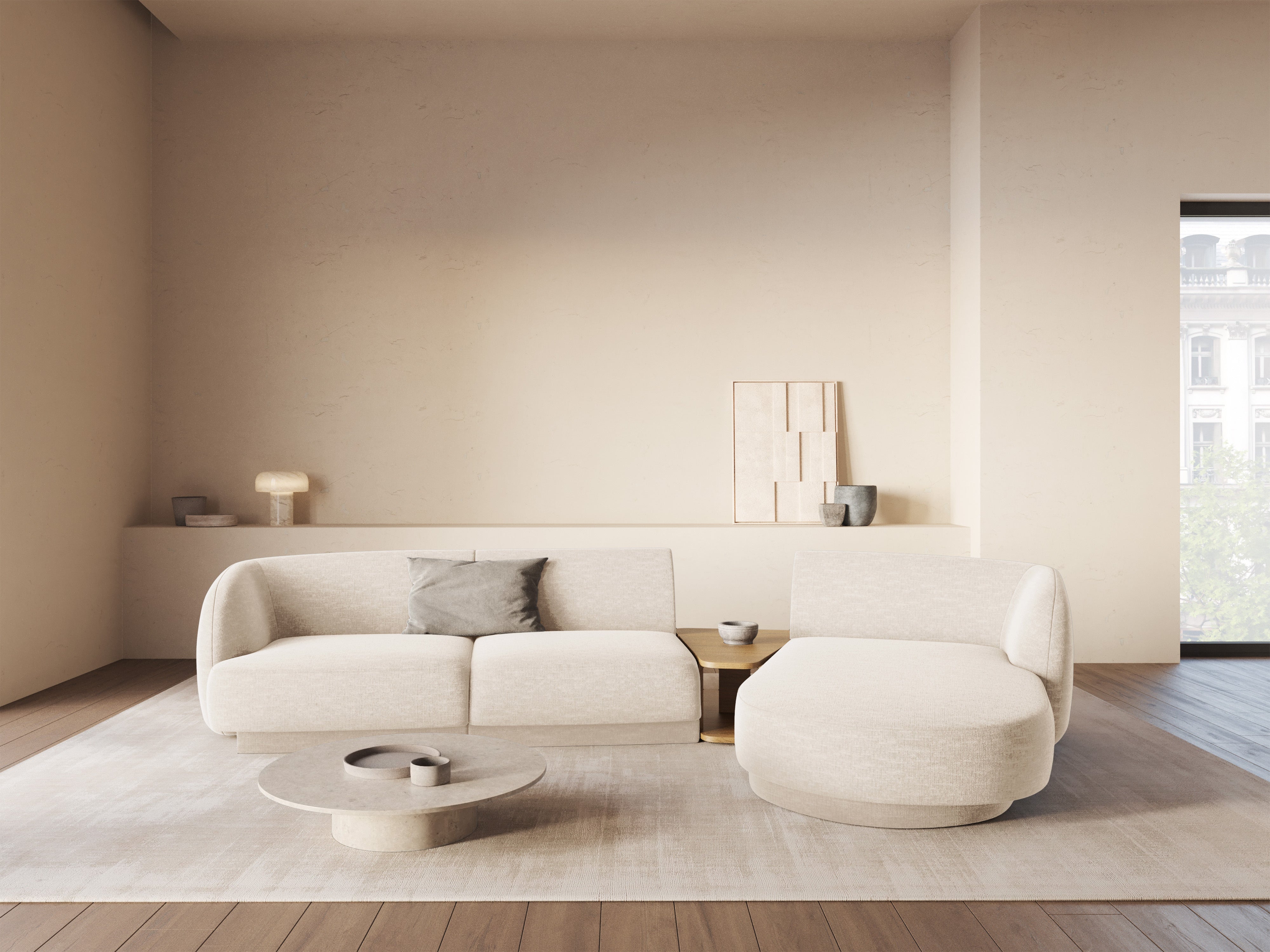 Kutna garnitura Miley 303x178cm, Materijal: Chenille
