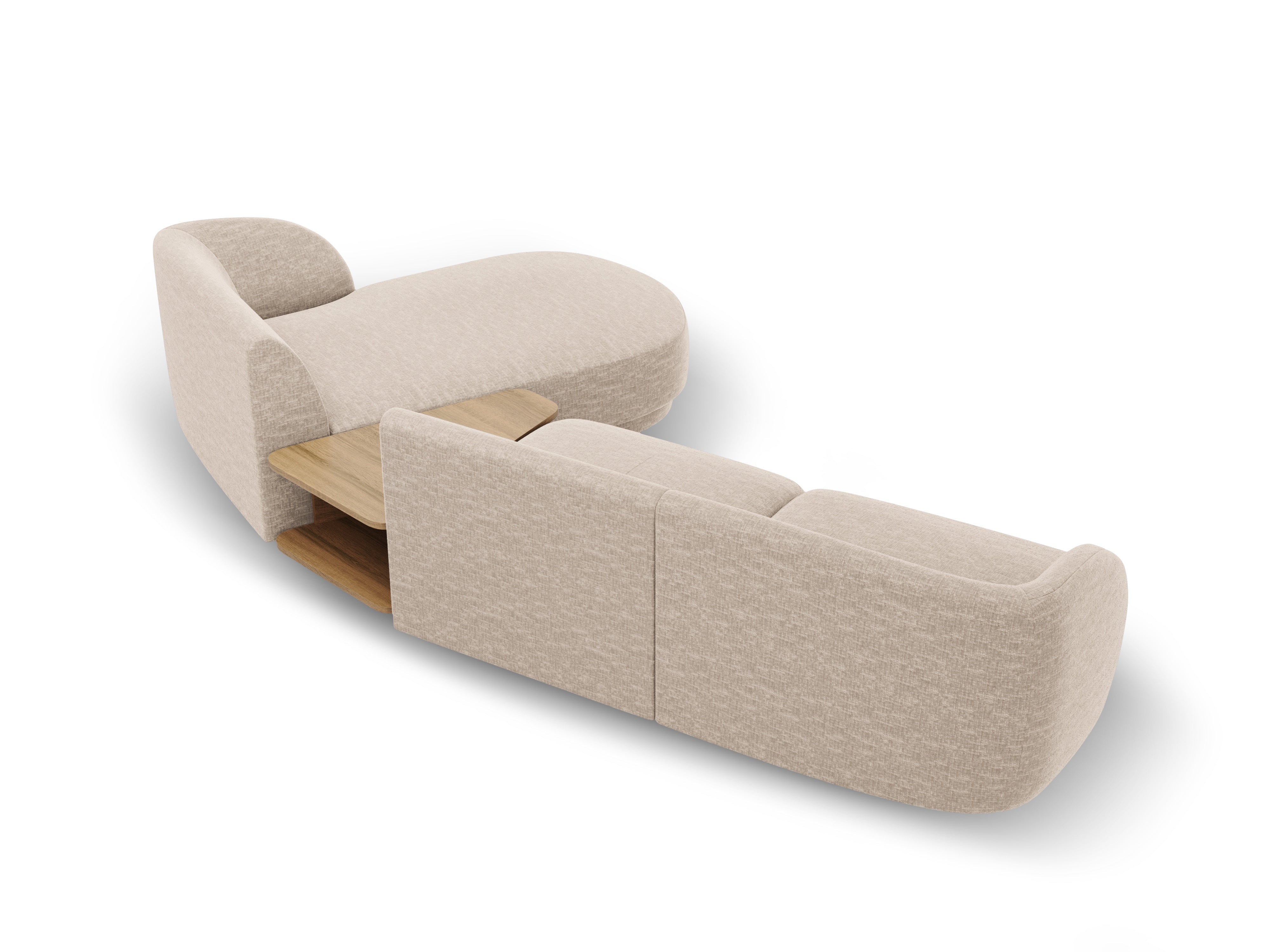Kutna garnitura Miley 303x178cm, Materijal: Chenille