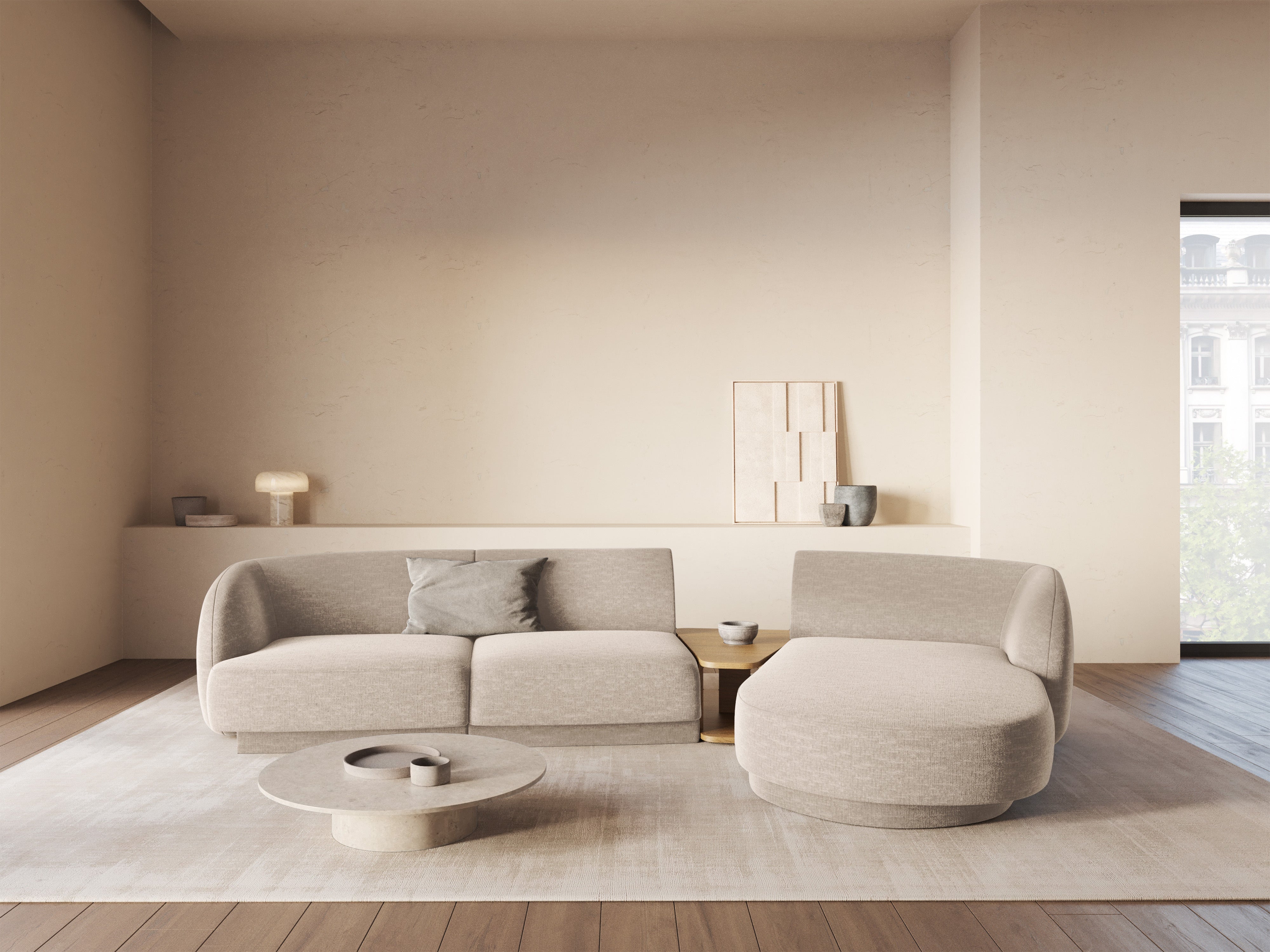Kutna garnitura Miley 303x178cm, Materijal: Chenille