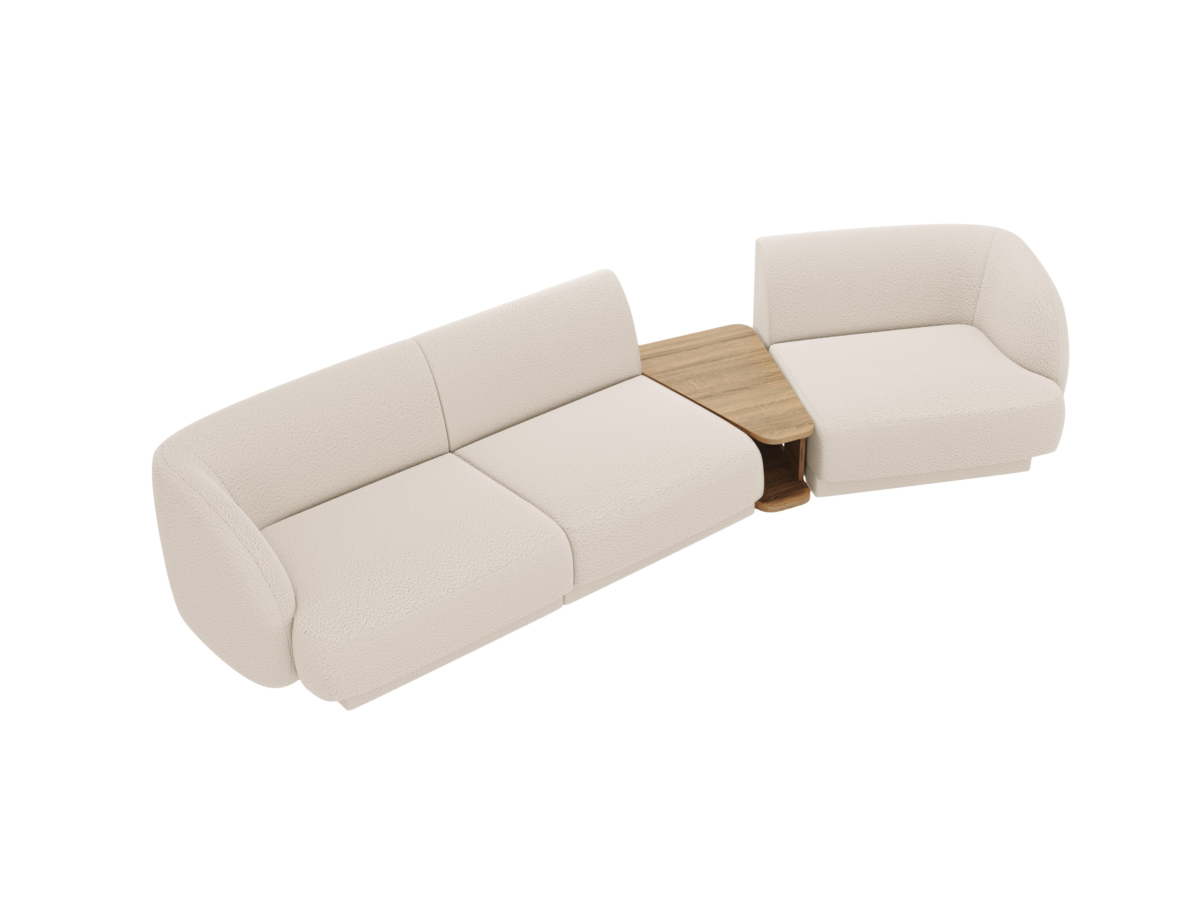 Kutna garnitura Miley 303x126cm, Materijal: Boucle