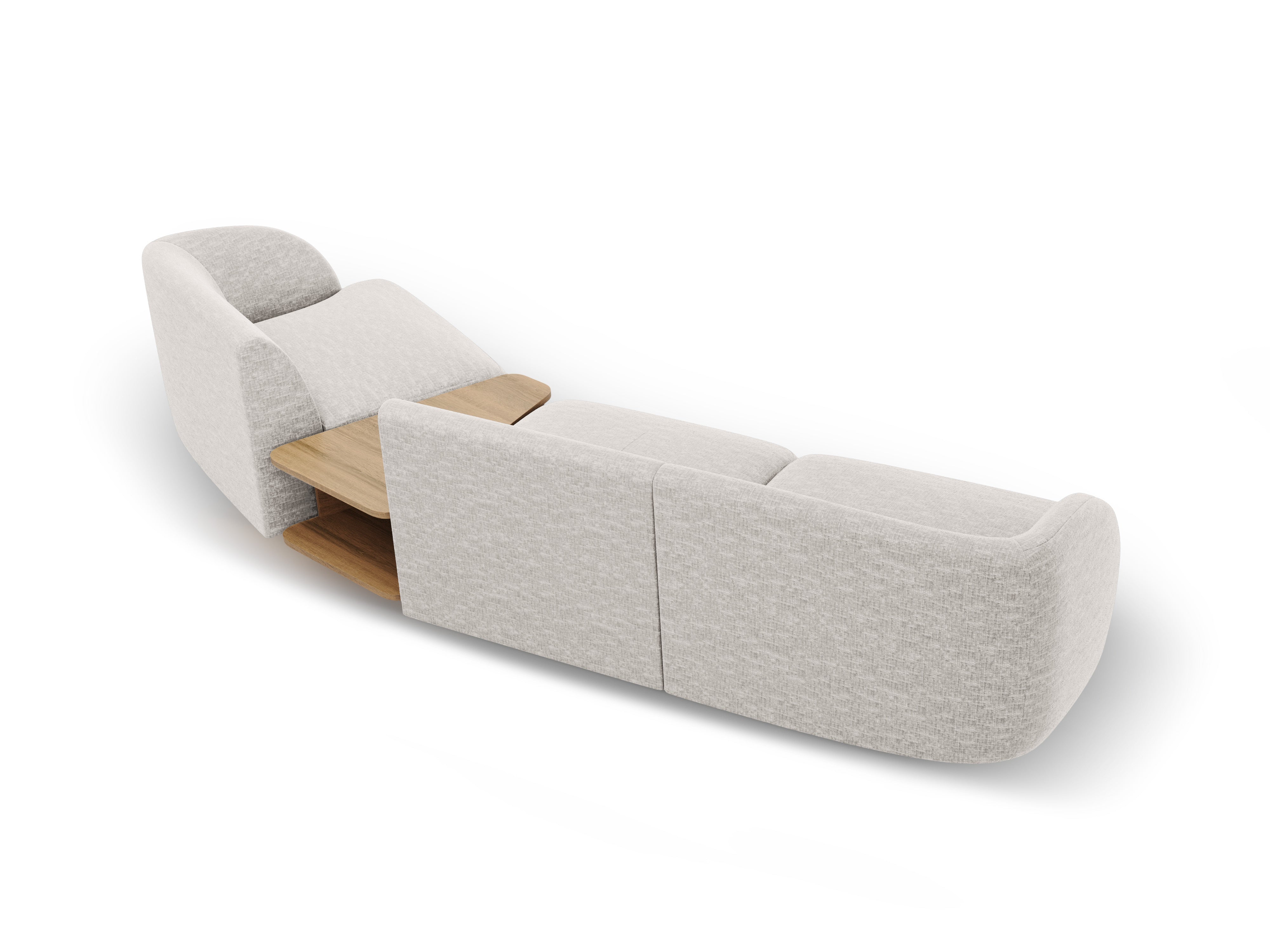 Kutna garnitura Miley 303x126cm, Materijal: Chenille