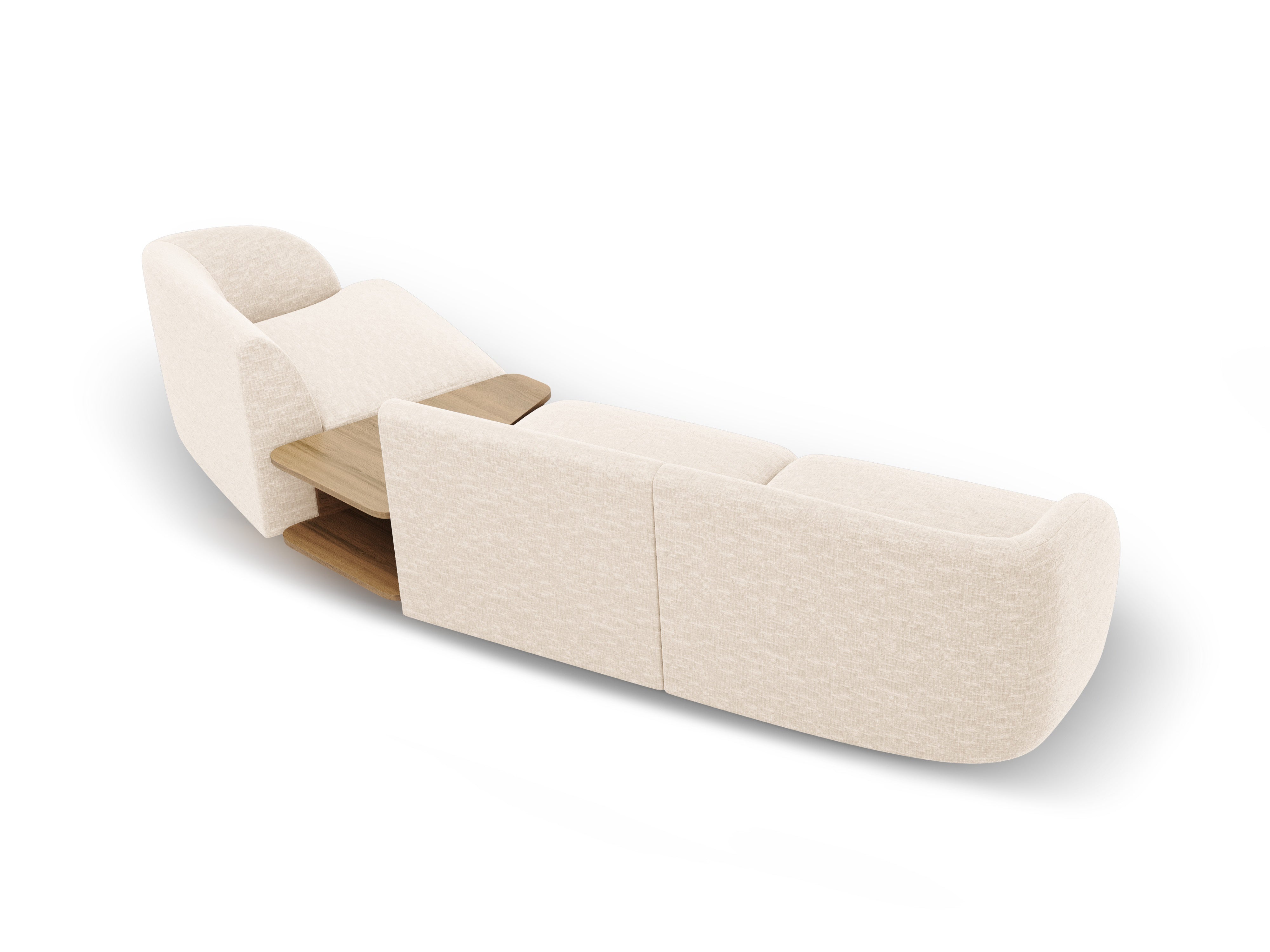 Kutna garnitura Miley 303x126cm, Materijal: Chenille