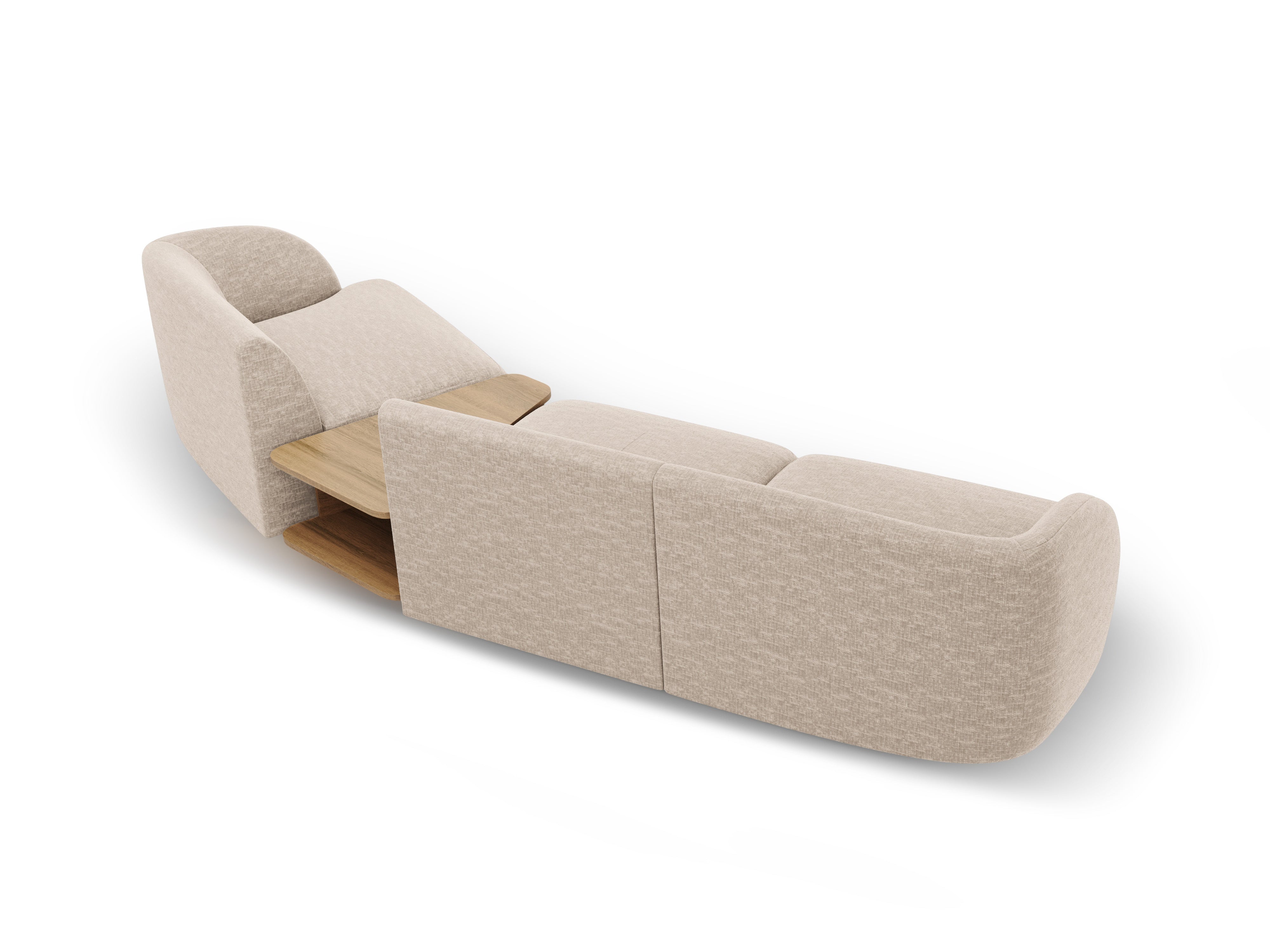 Kutna garnitura Miley 303x126cm, Materijal: Chenille