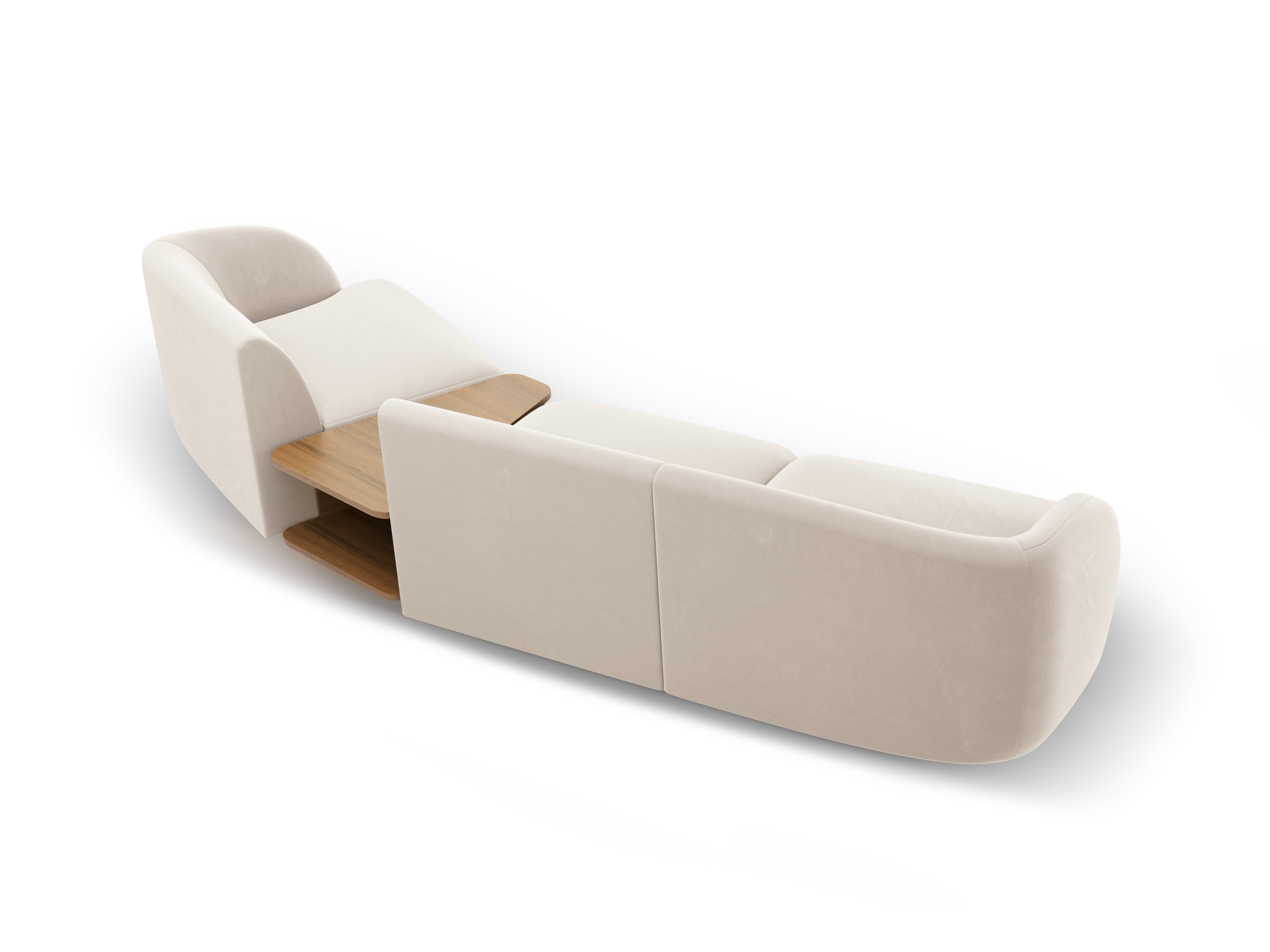 Kutna garnitura Miley 303x126cm, Materijal: Baršun