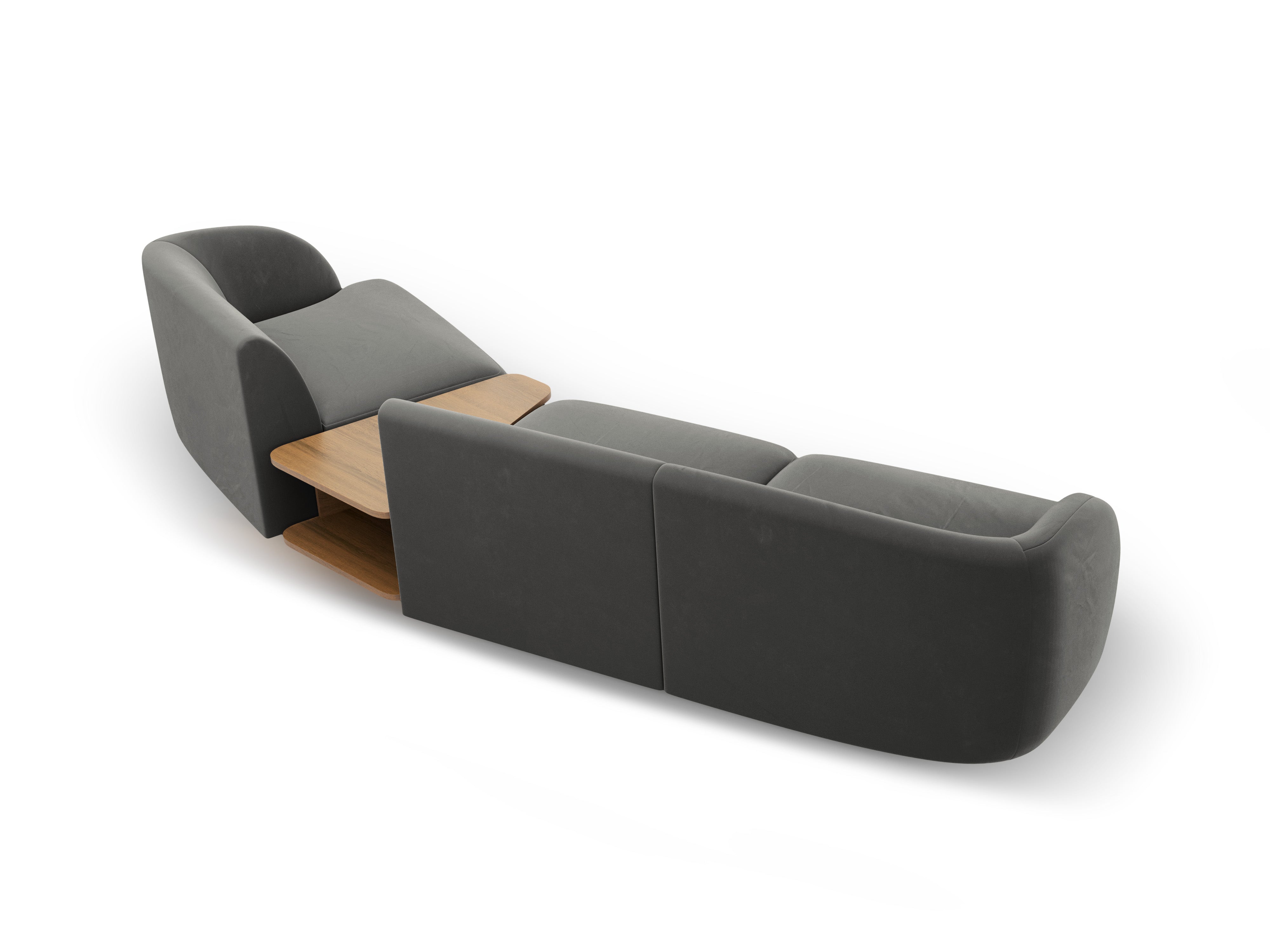 Kutna garnitura Miley 303x126cm, Materijal: Baršun