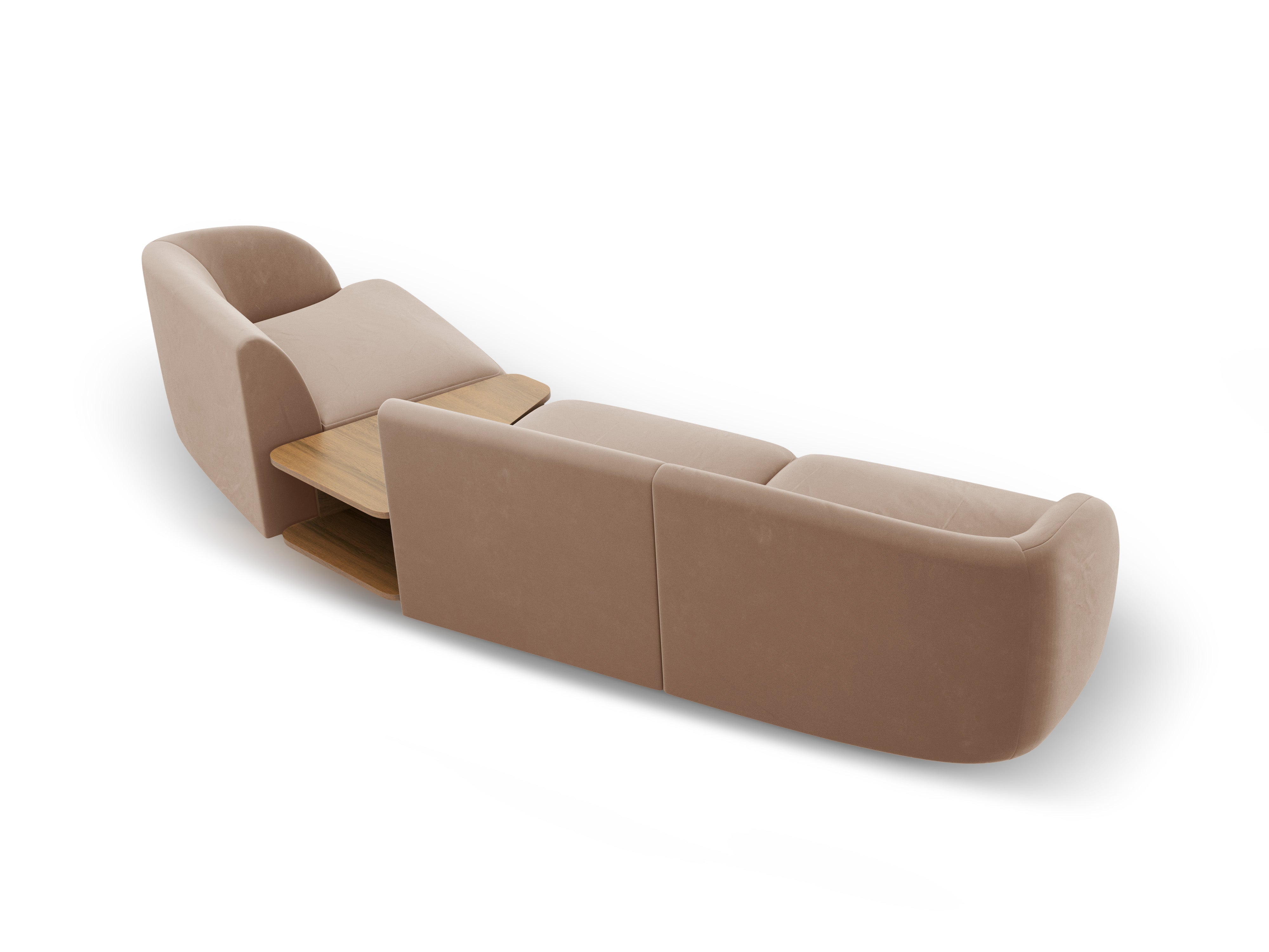 Kutna garnitura Miley 303x126cm, Materijal: Baršun