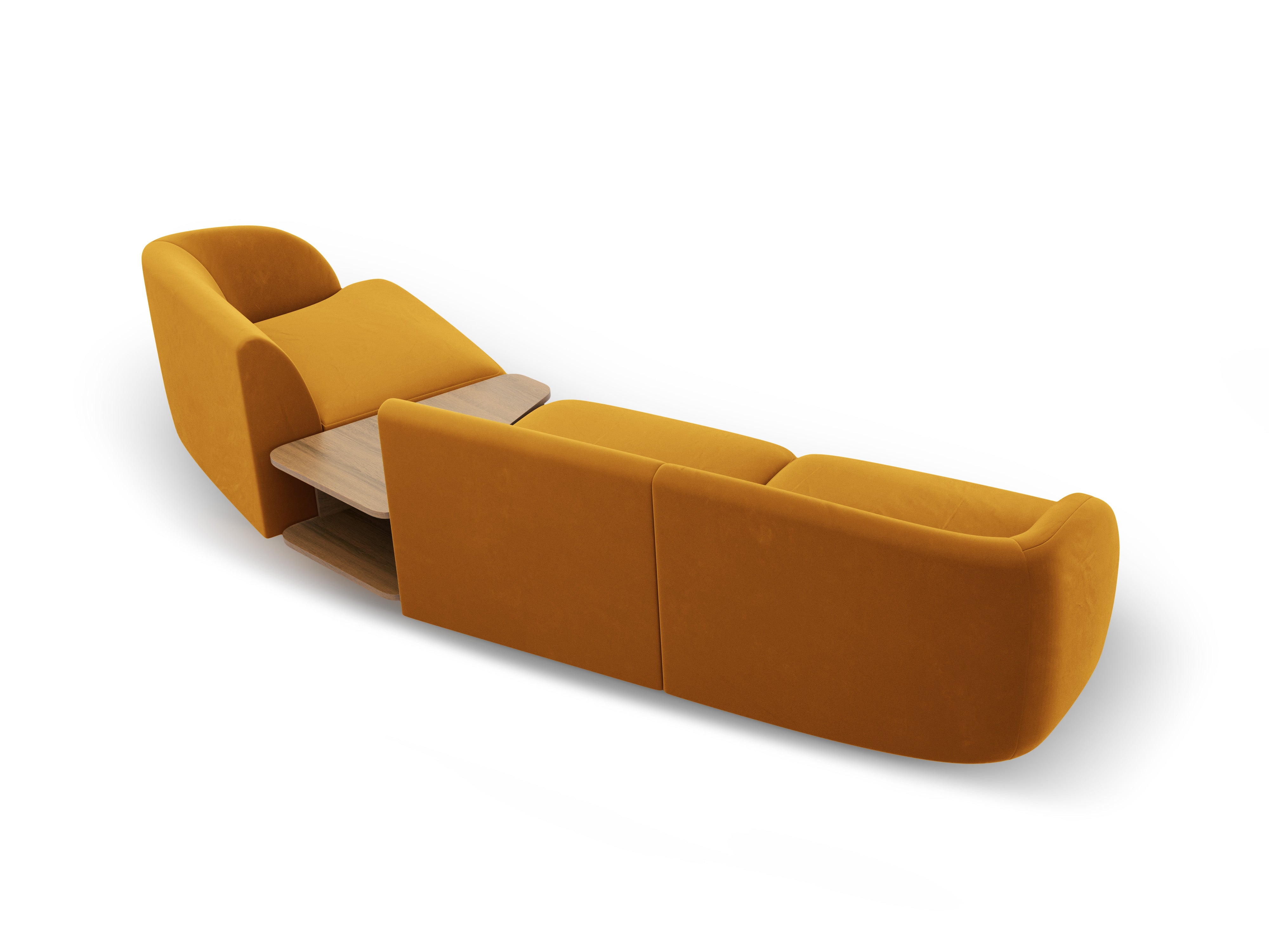 Kutna garnitura Miley 303x126cm, Materijal: Baršun