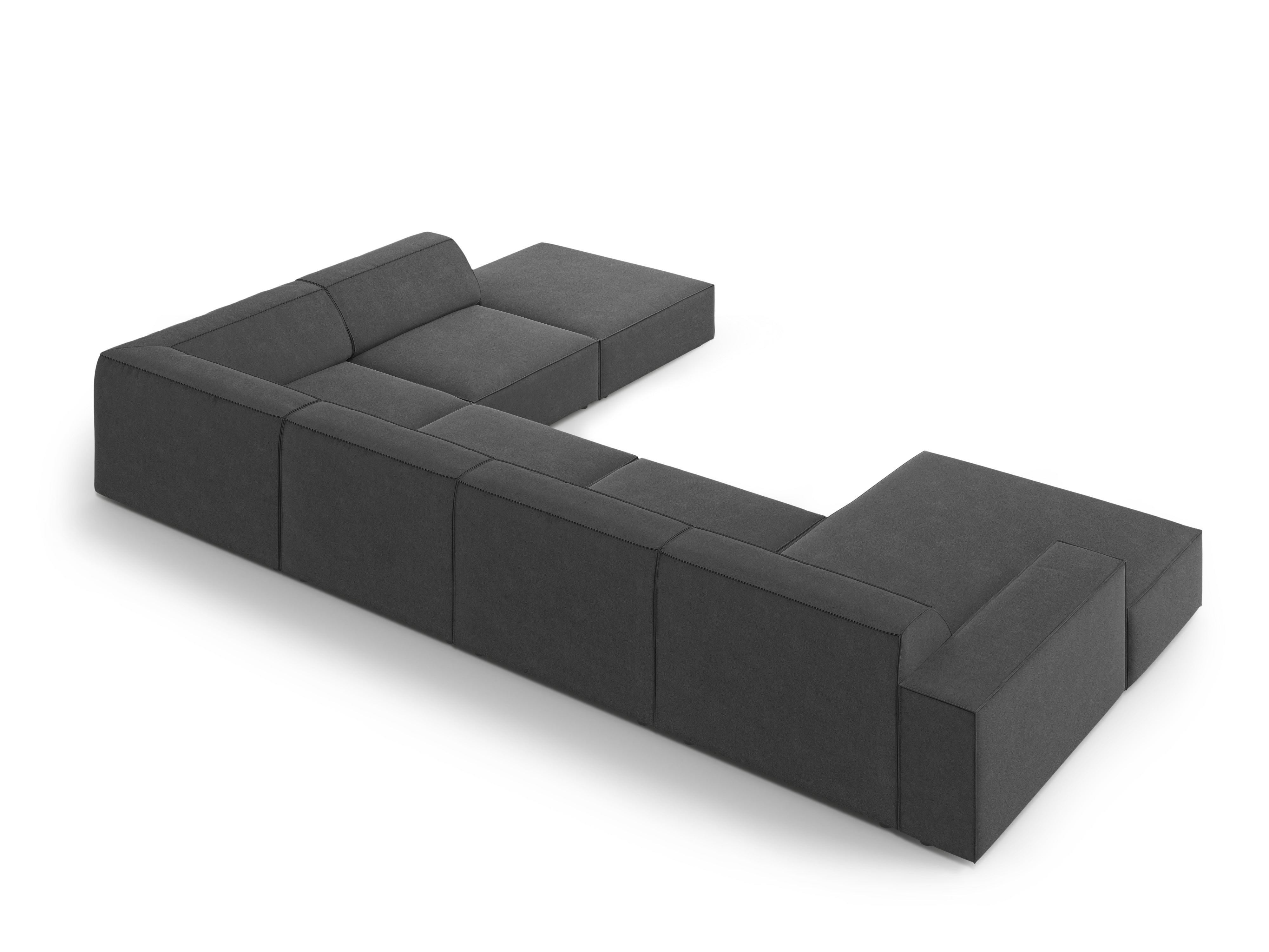 Kutna garnitura Jodie 361x258cm, Materijal: Baršun