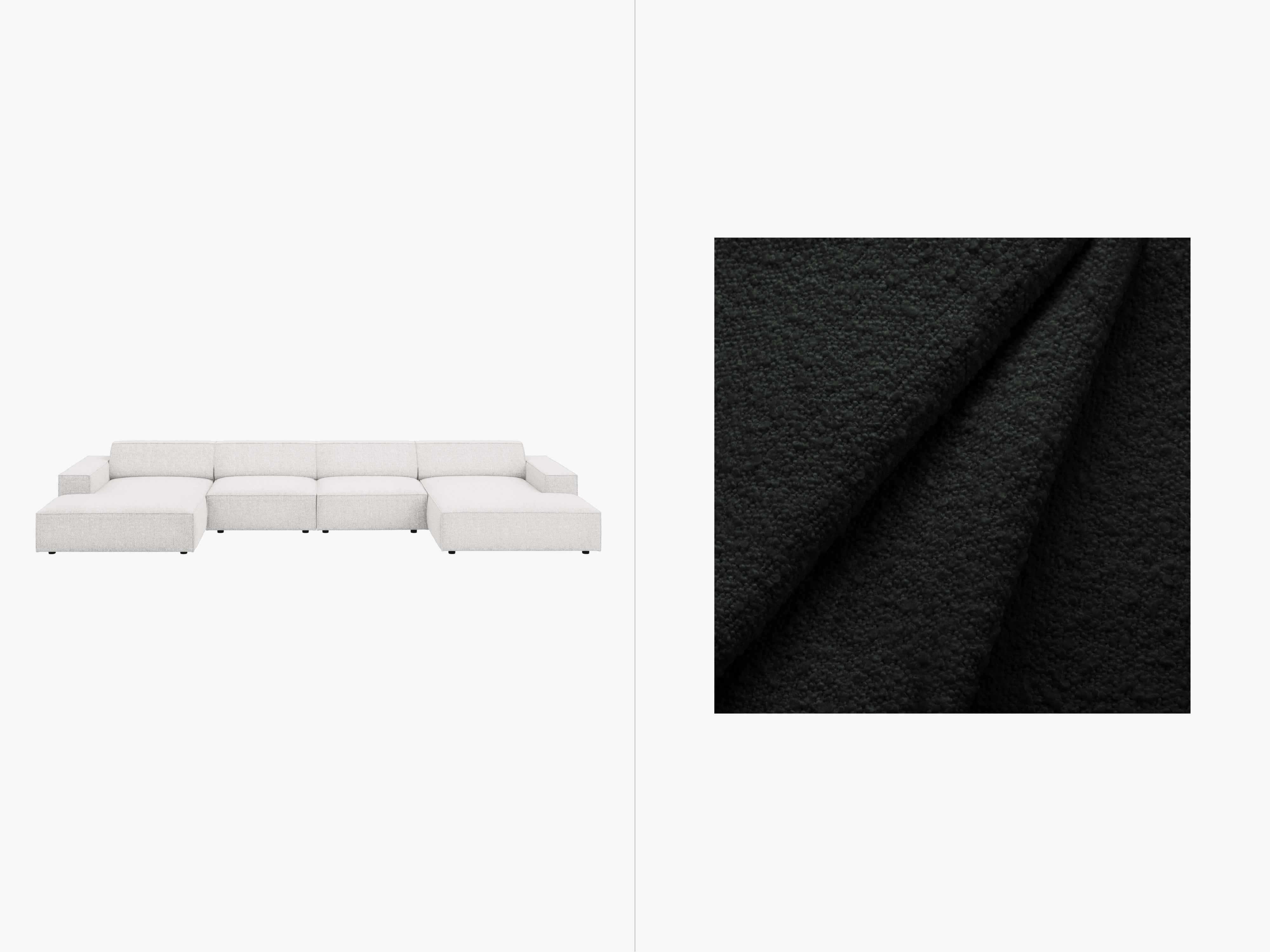 Kutna garnitura Jodie 364x162cm, Materijal: Boucle